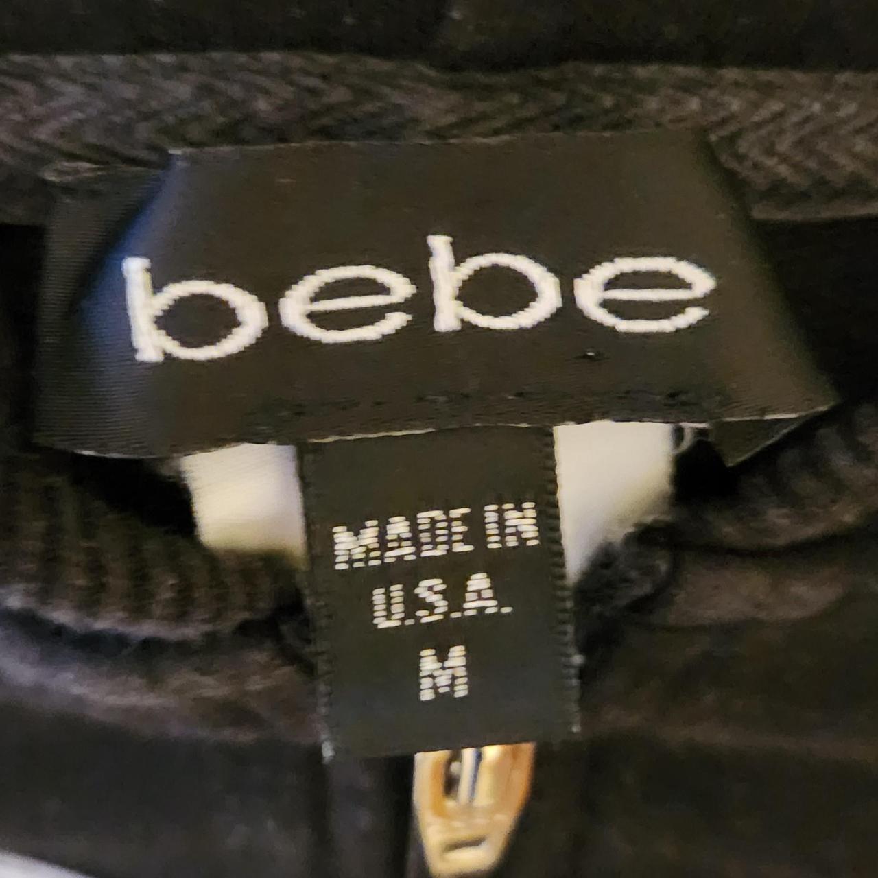 Authentic early 2000s Bebe crop top hoodie with... - Depop