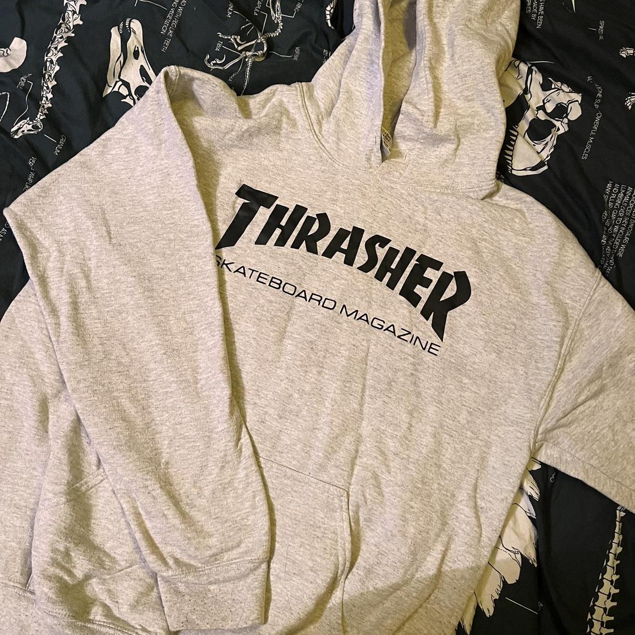 Beige on sale thrasher hoodie