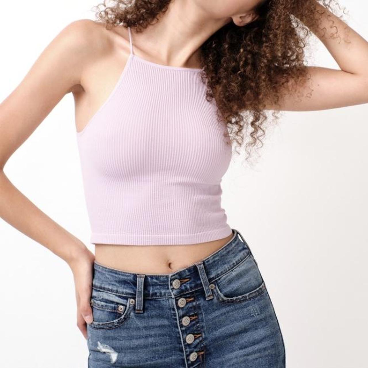 Aeropostale Women's Purple and Pink Vest (3)