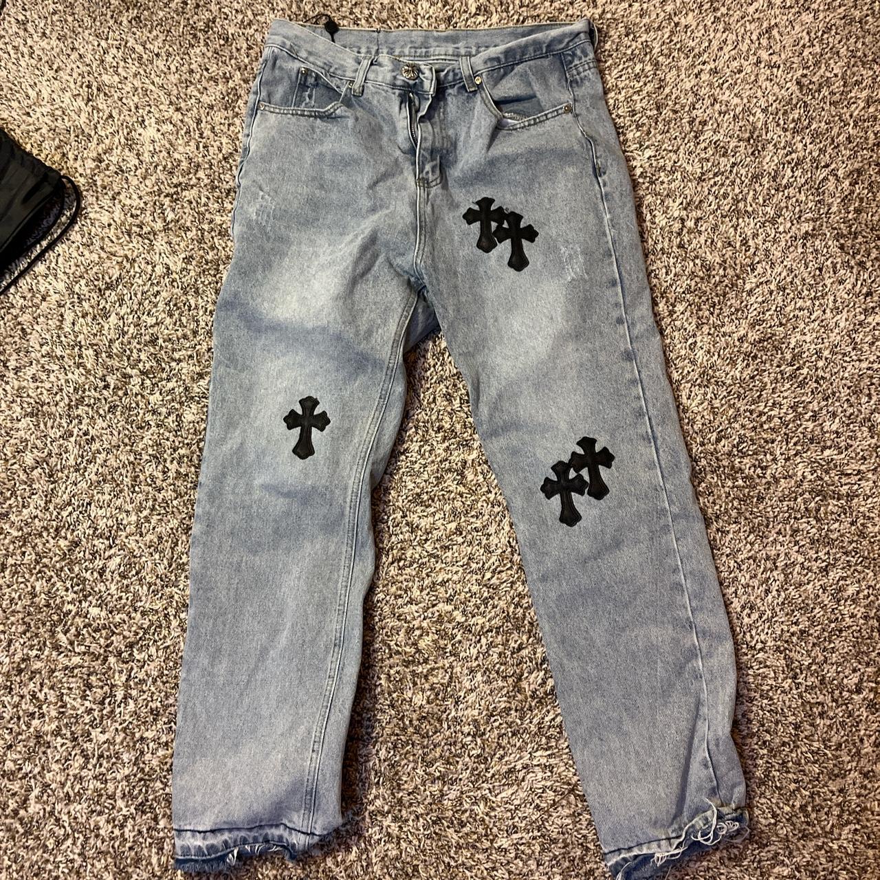 Chrome Hearts Denim pants Cotton size 26 Blue Cross Patch Washed denim｜a2237849｜ALLU  UK｜The Home of Pre-Loved Luxury Fashion