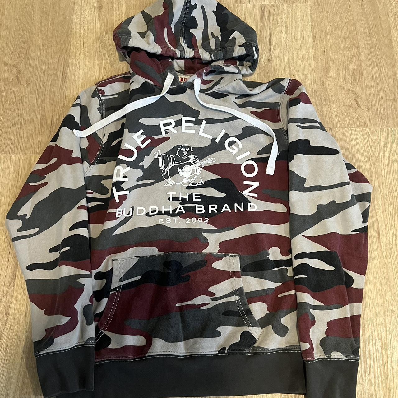 True religion shop red camo hoodie