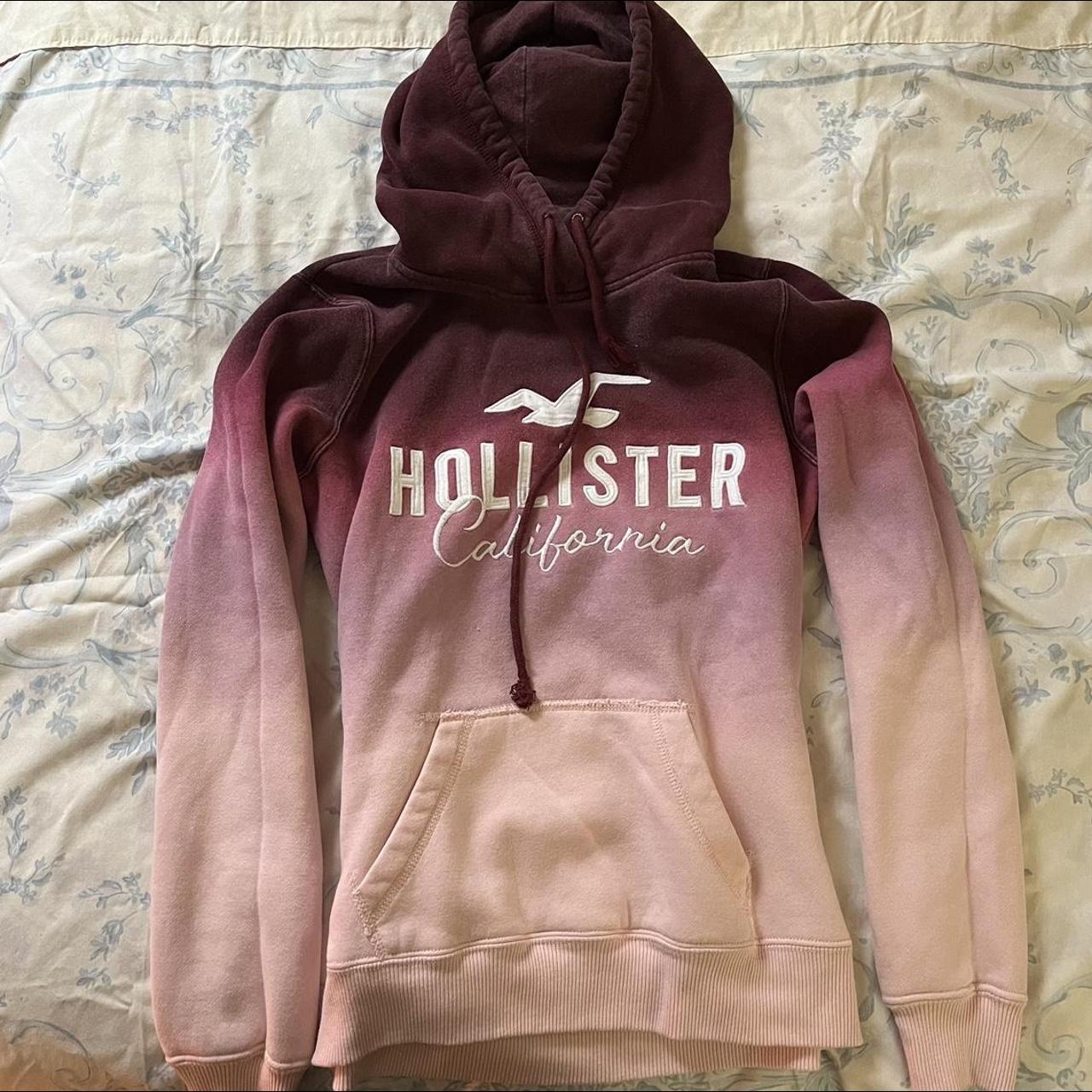 Hollister pink ombre on sale hoodie