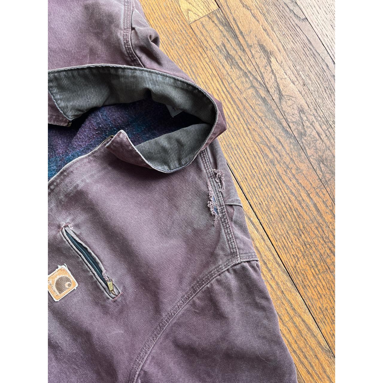 Faded Burgundy Carhartt Detroit Jacket M Depop