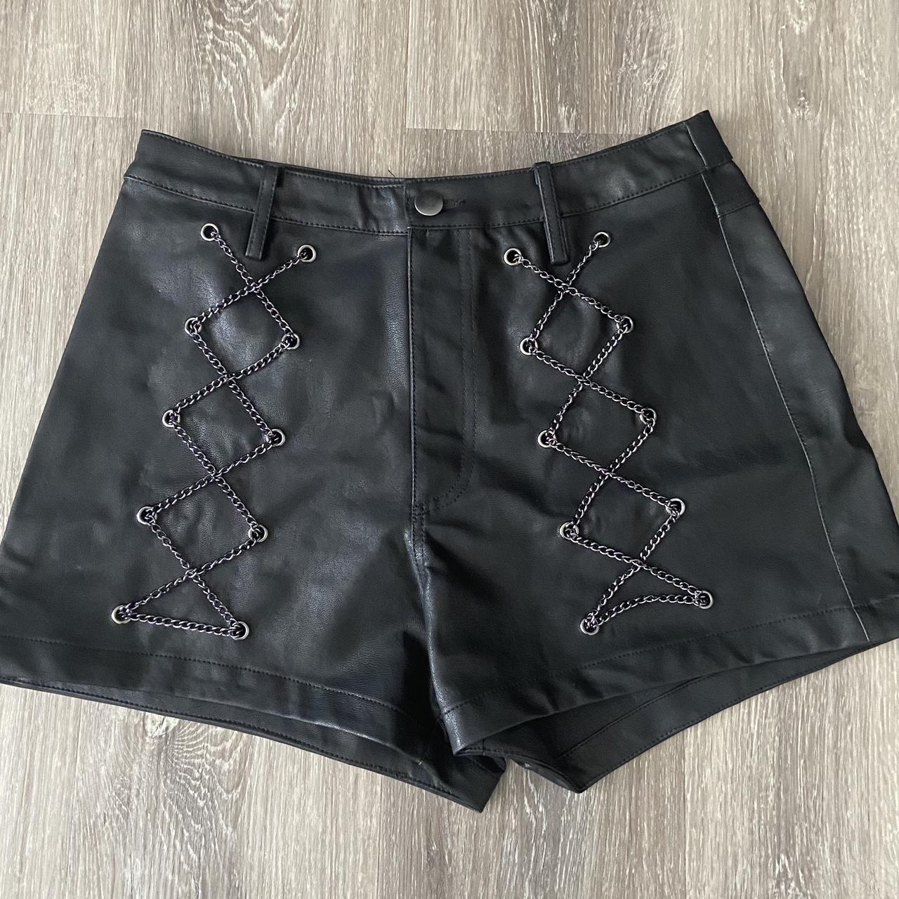 Dangerfield Leather Feel Shorts Depop