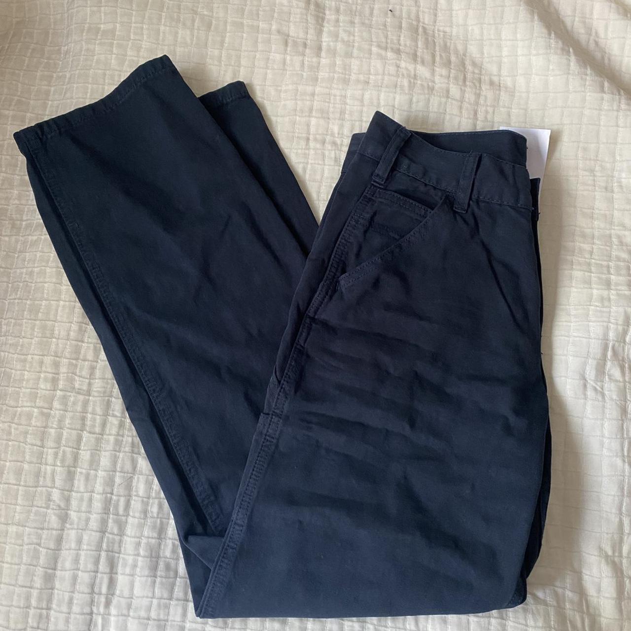 Brandy Melville Women's Navy Trousers | Depop