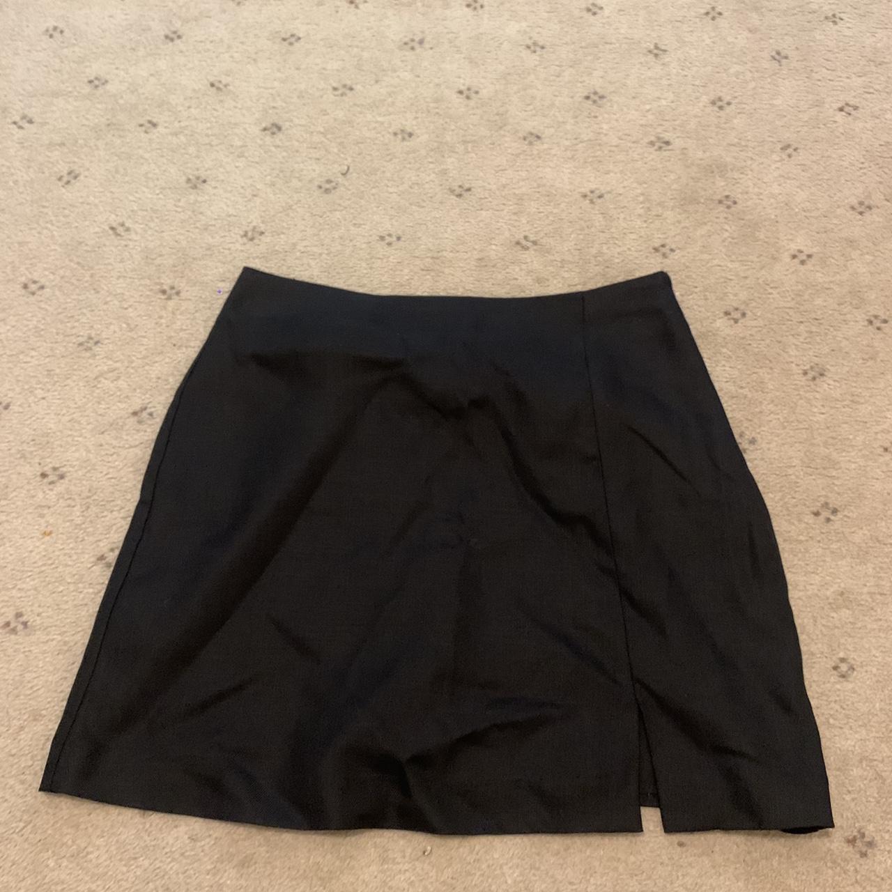 Target lily loves mini black skirt with slit Size... - Depop