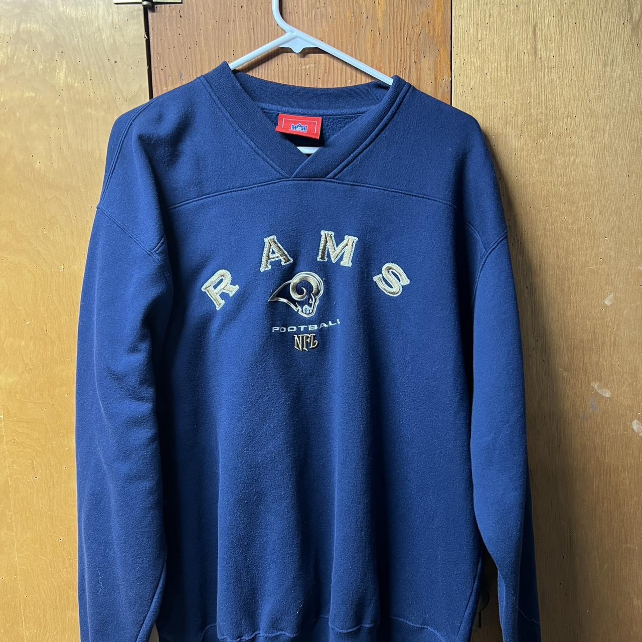 Vintage St. Louis rams sweatshirt Navy sweatshirt - Depop