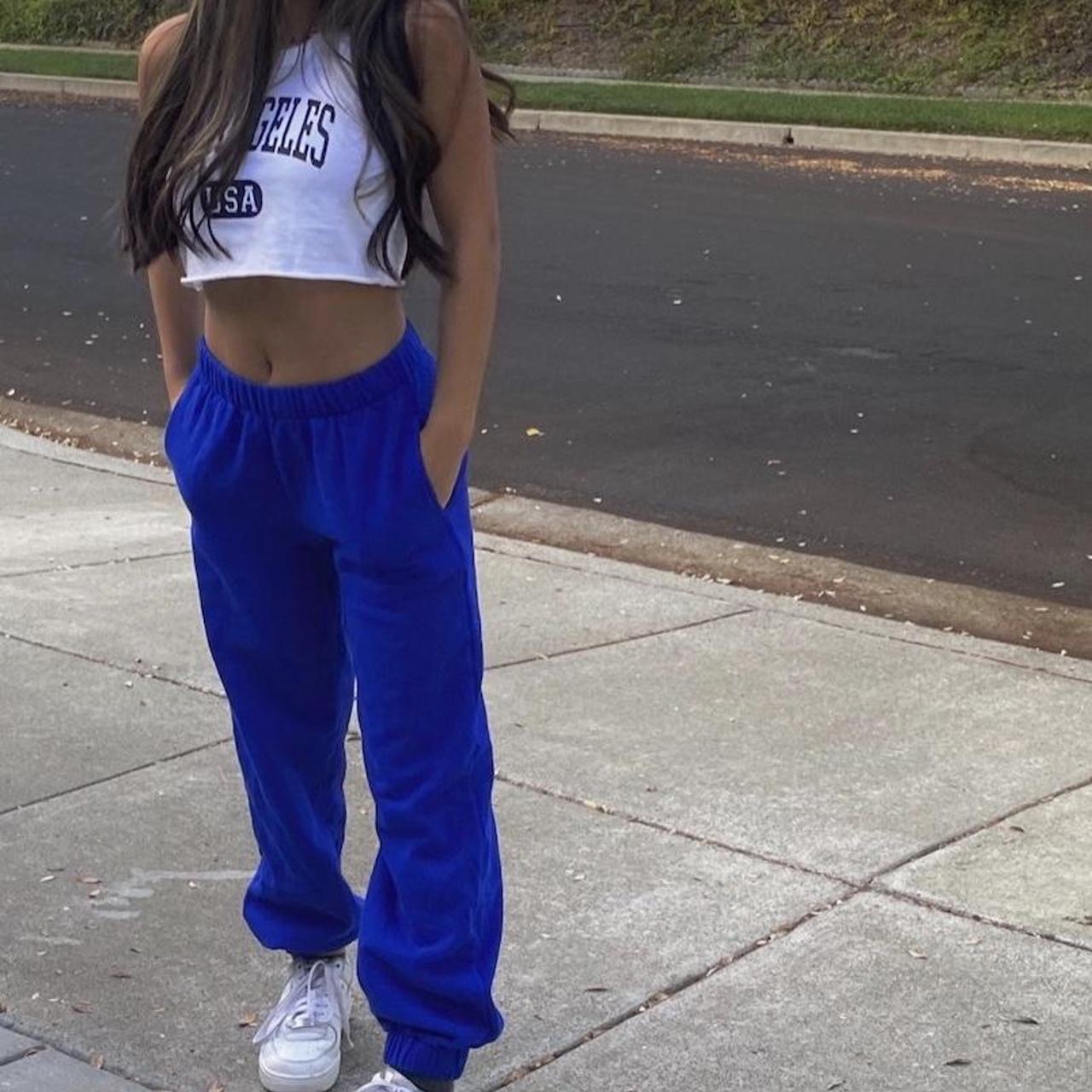 Royal blue rosa sweatpants new arrivals