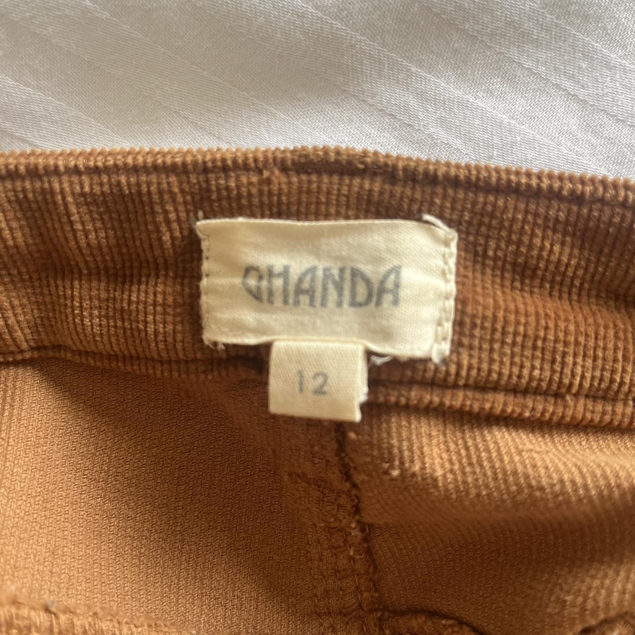 Ghandas Corduroy Brown Flare Pants Stretchy And Depop