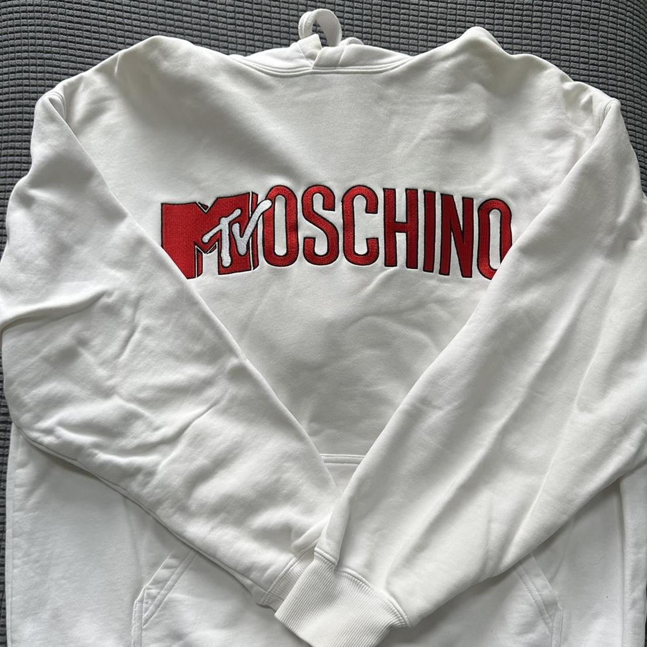 Loved MTV Moschino hoodie Has fake tan in the hood