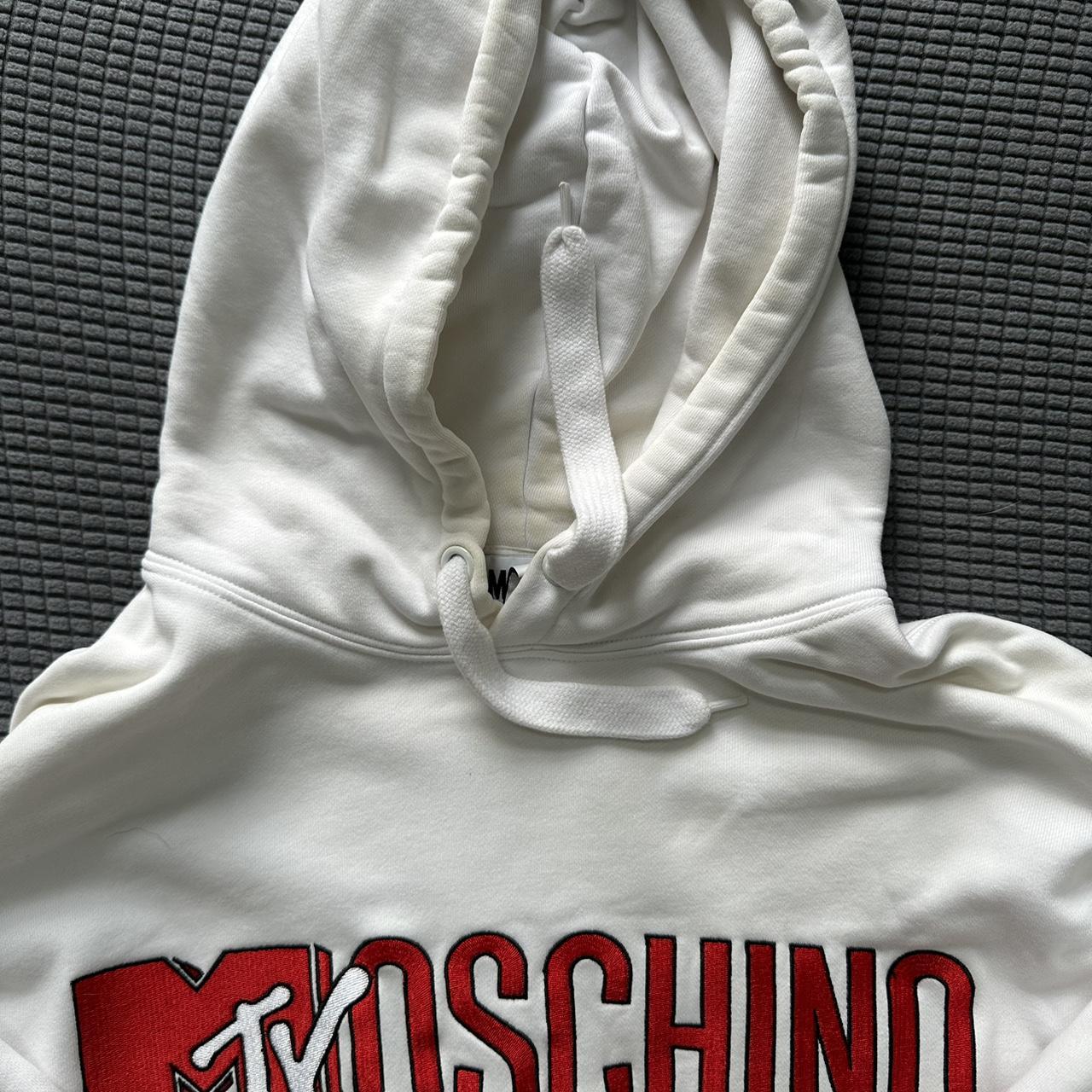 Loved MTV Moschino hoodie Has fake tan in the hood