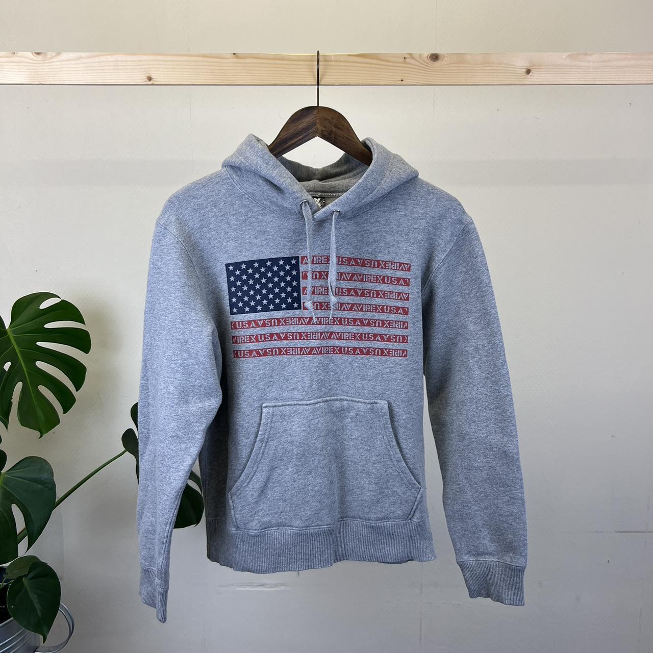 Men's Grey and Red Hoodie | Depop