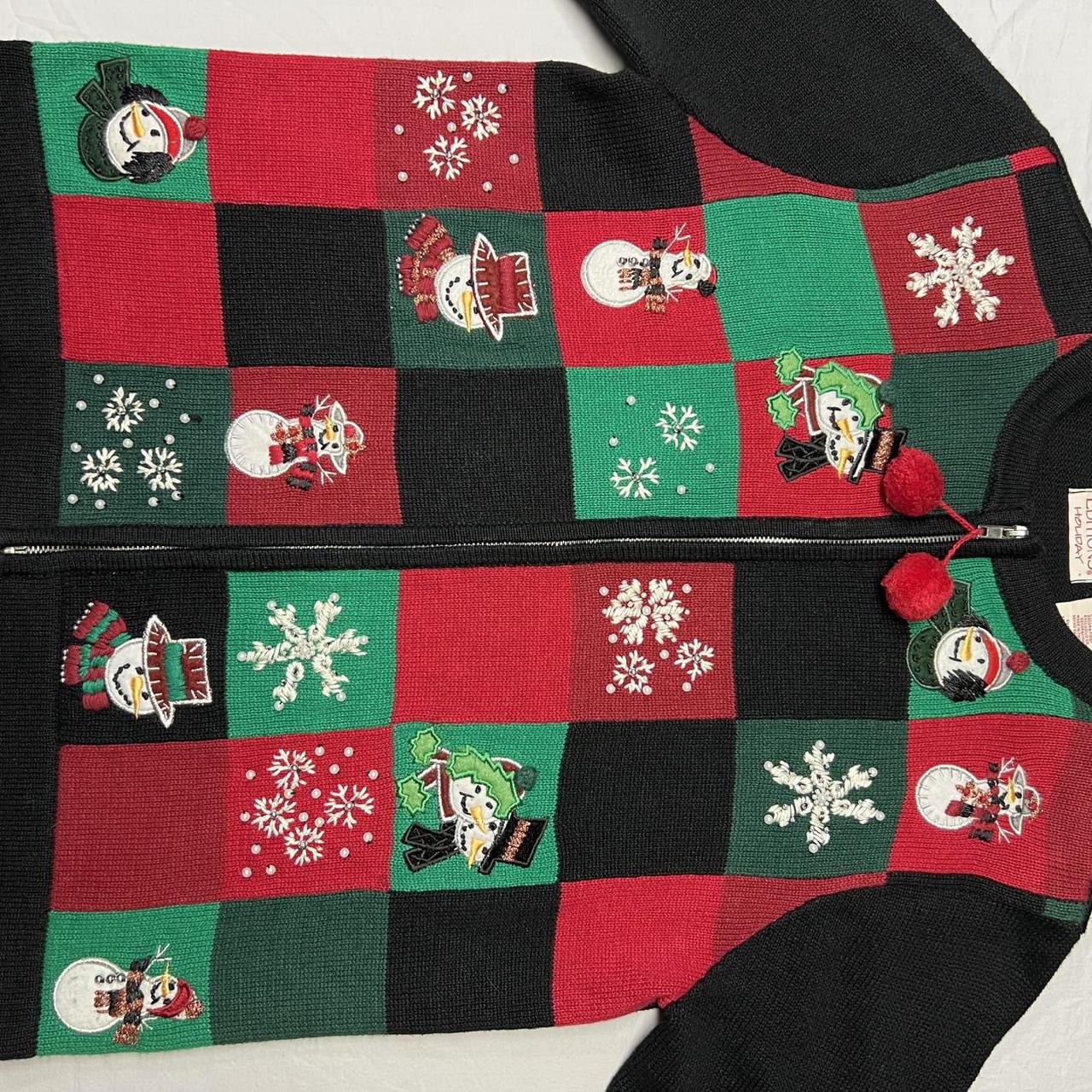 Basic Editions Women's Sweater - Multi/Red - M – … - image 1