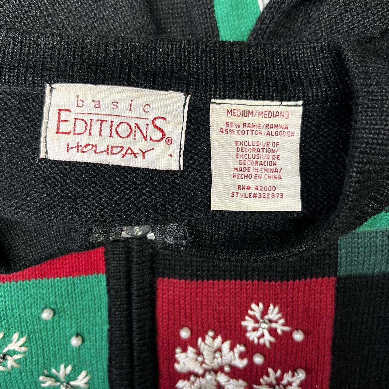 Basic Editions Women's Sweater - Multi/Red - M – … - image 5