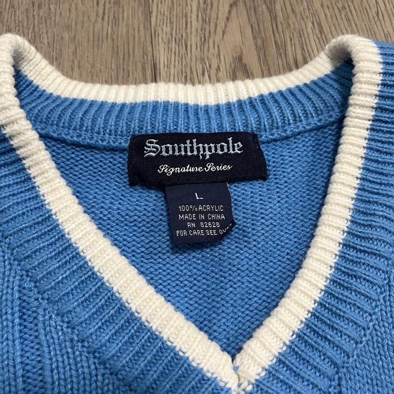 Men's Blue And White Jumper 