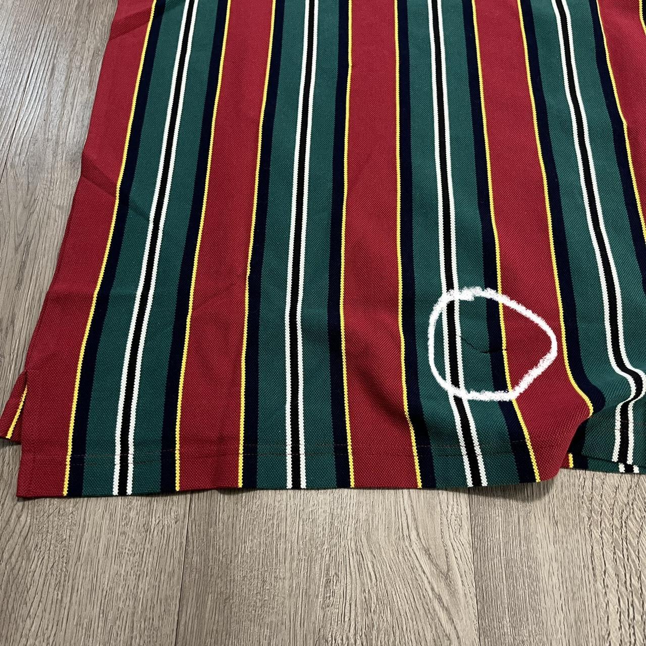 Izod Men's Red and Green Poloshirts Depop