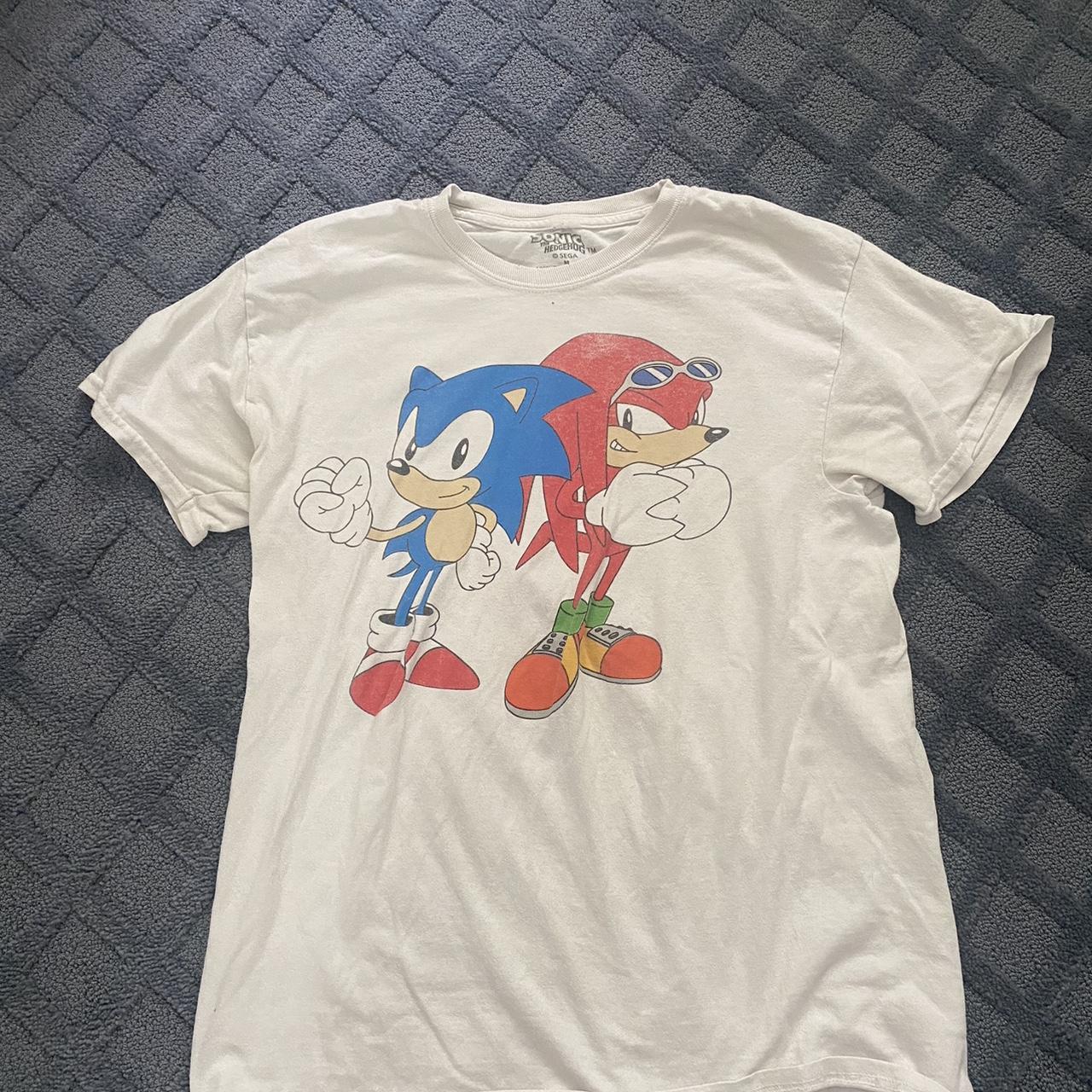 Vintage Sonic the Hedgehog T-shirt Size :... - Depop