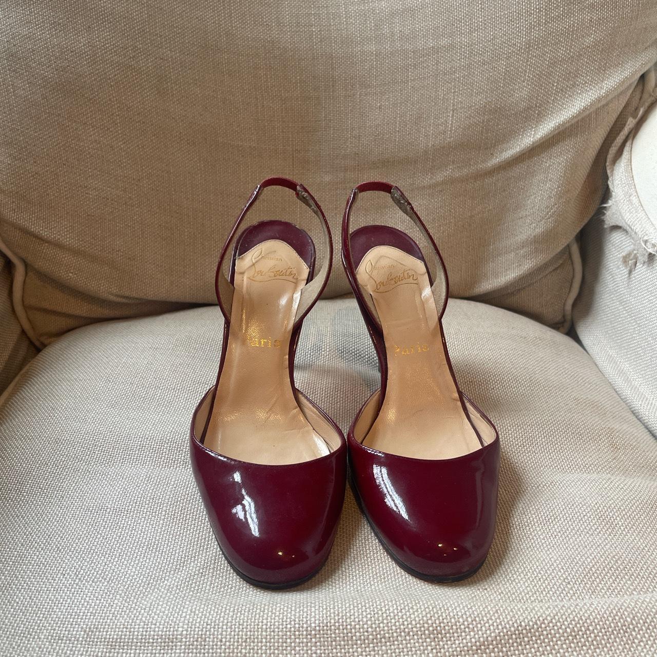 Beautiful red/ burgundy vintage Christian Louboutin... - Depop