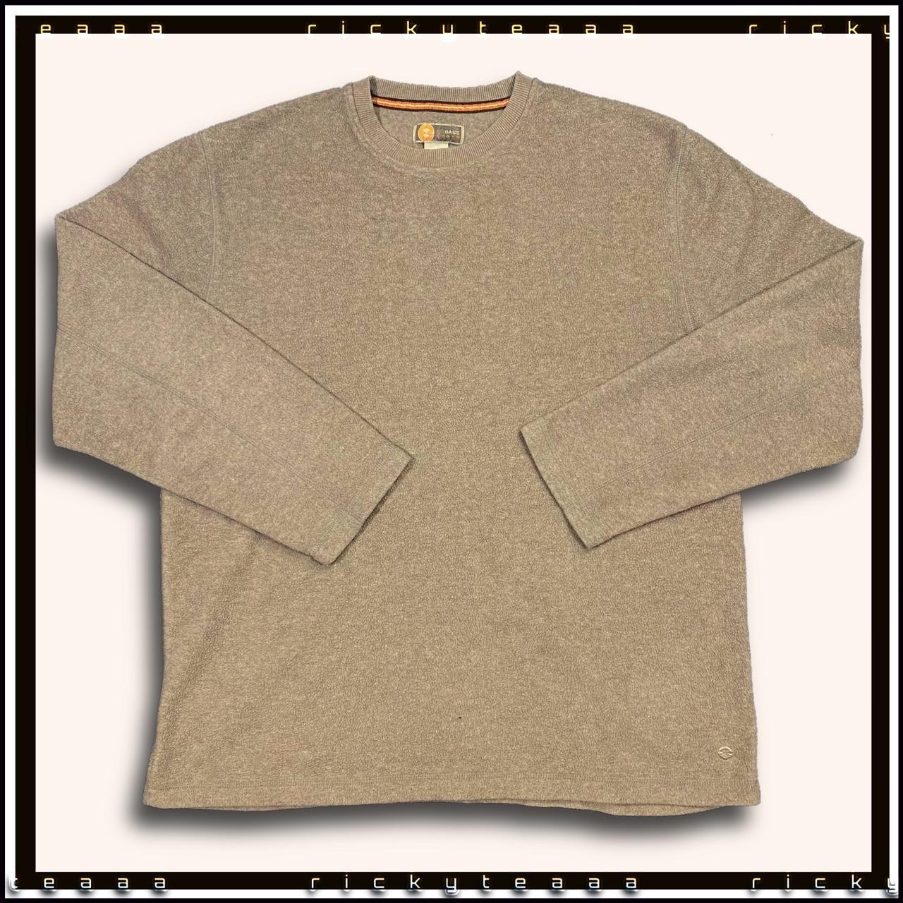 Teddy bear brown vintage fuzzy fleece sweater. Round... - Depop