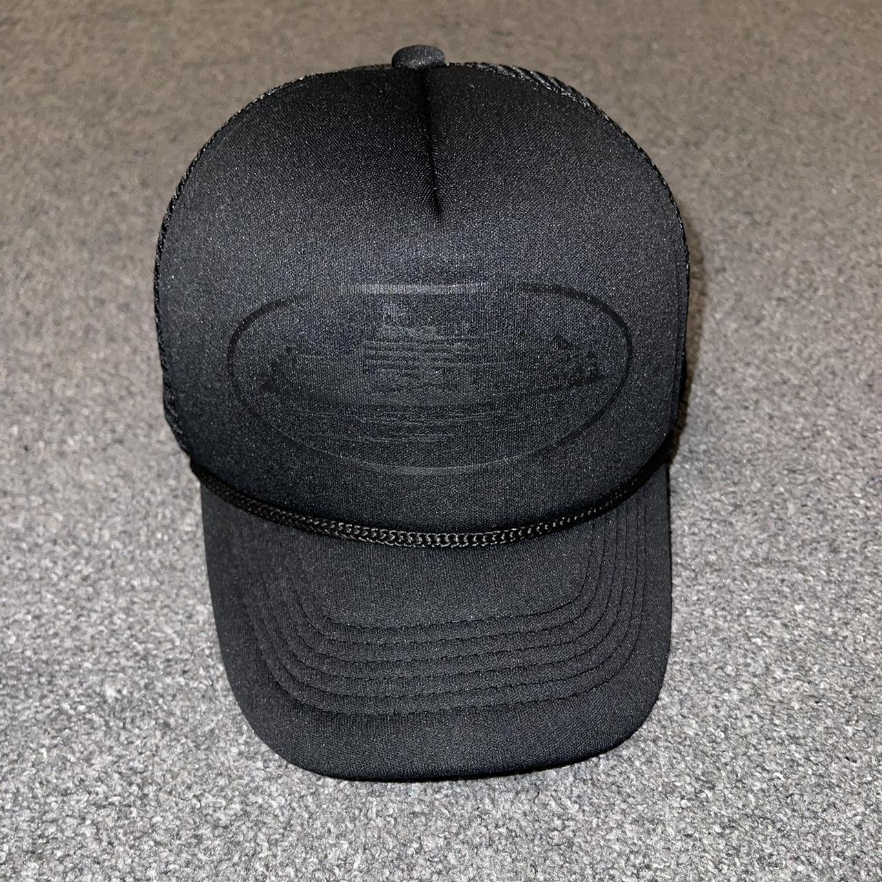 Corteiz Men's Black Hat | Depop