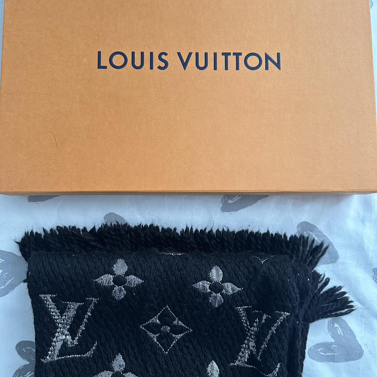 Louis Vuitton Scarf in Red 100% Authentic Worn - Depop