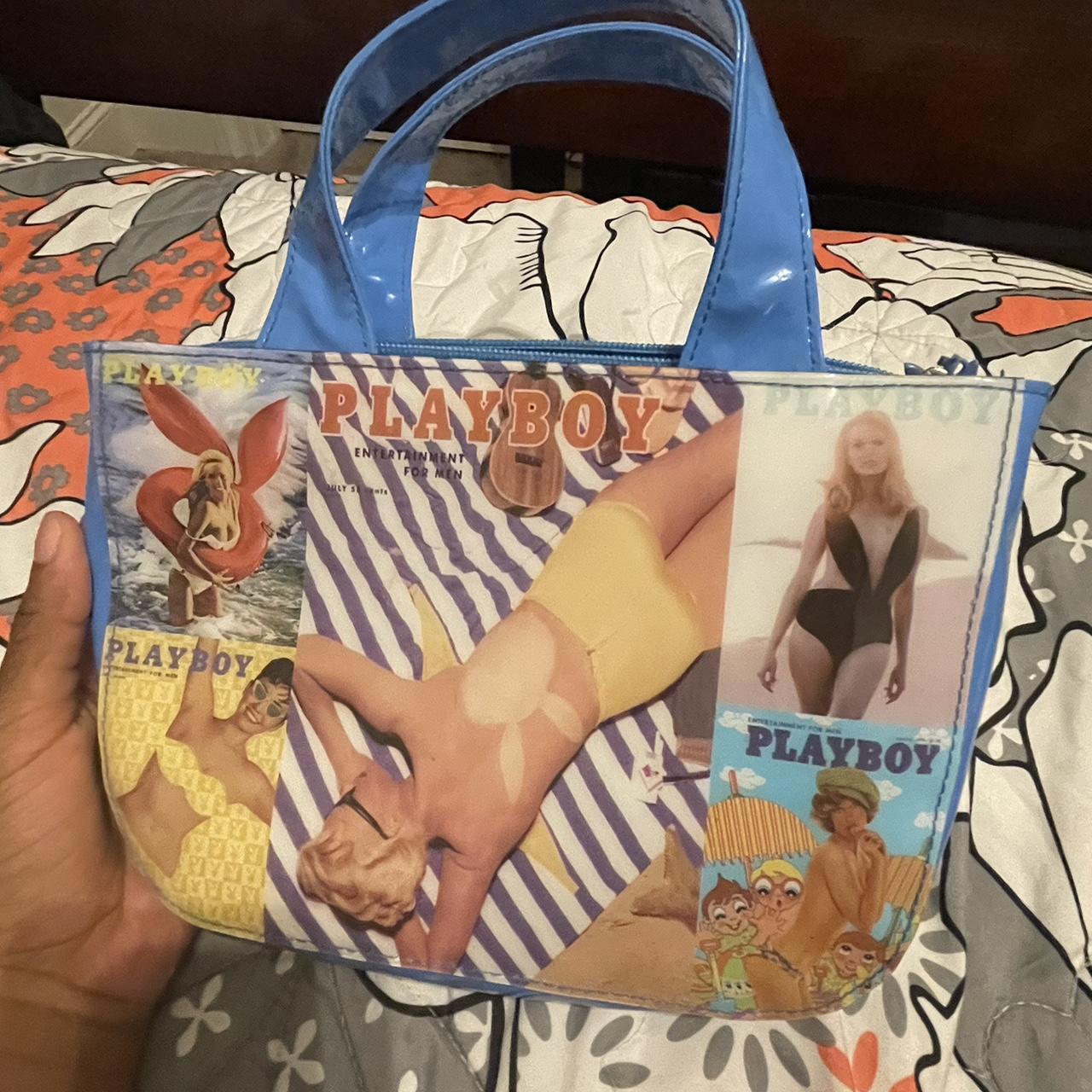 Playboy vinyl magazine purse. The purse is new and... - Depop
