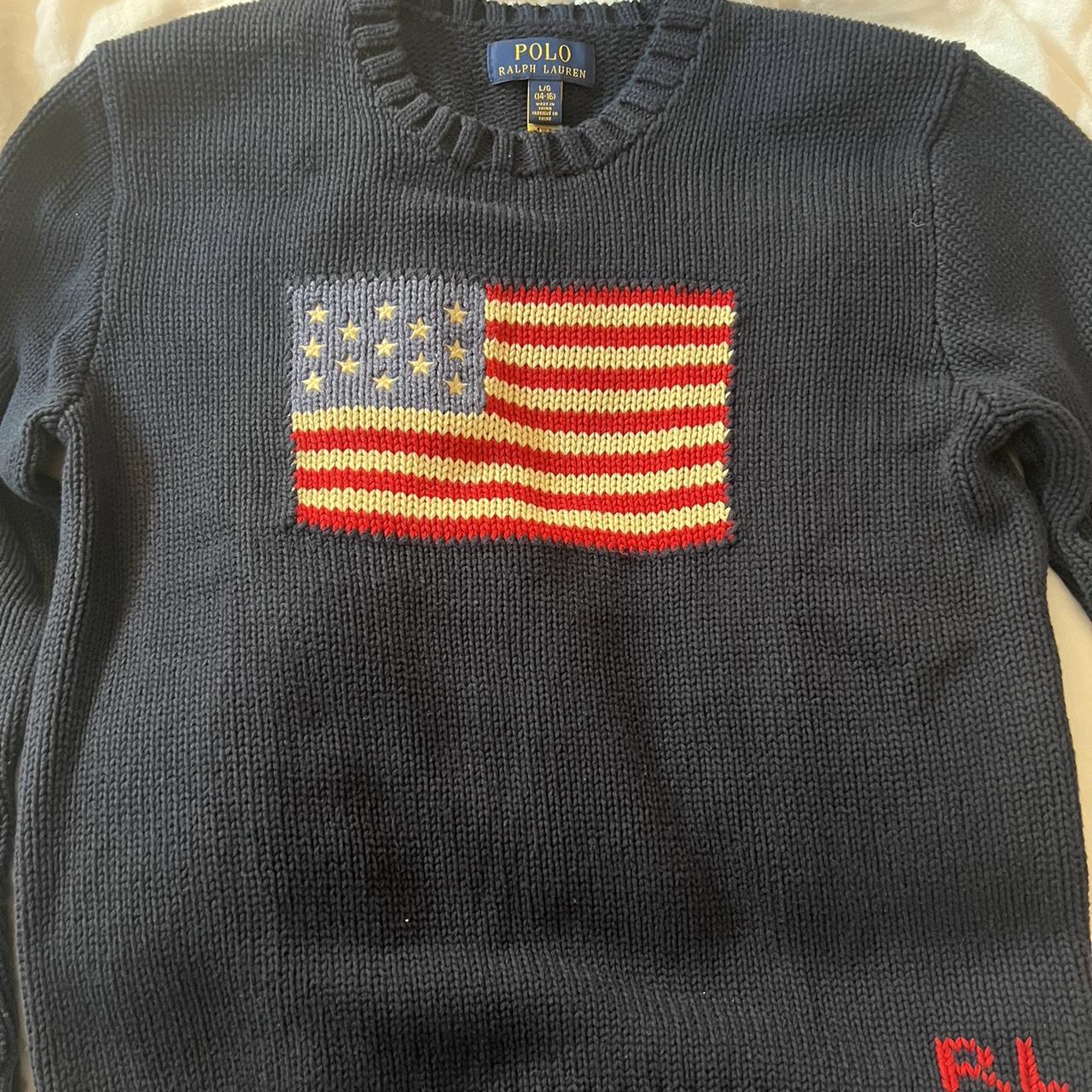 Ralph Lauren sweater kids size XL but would easily... - Depop