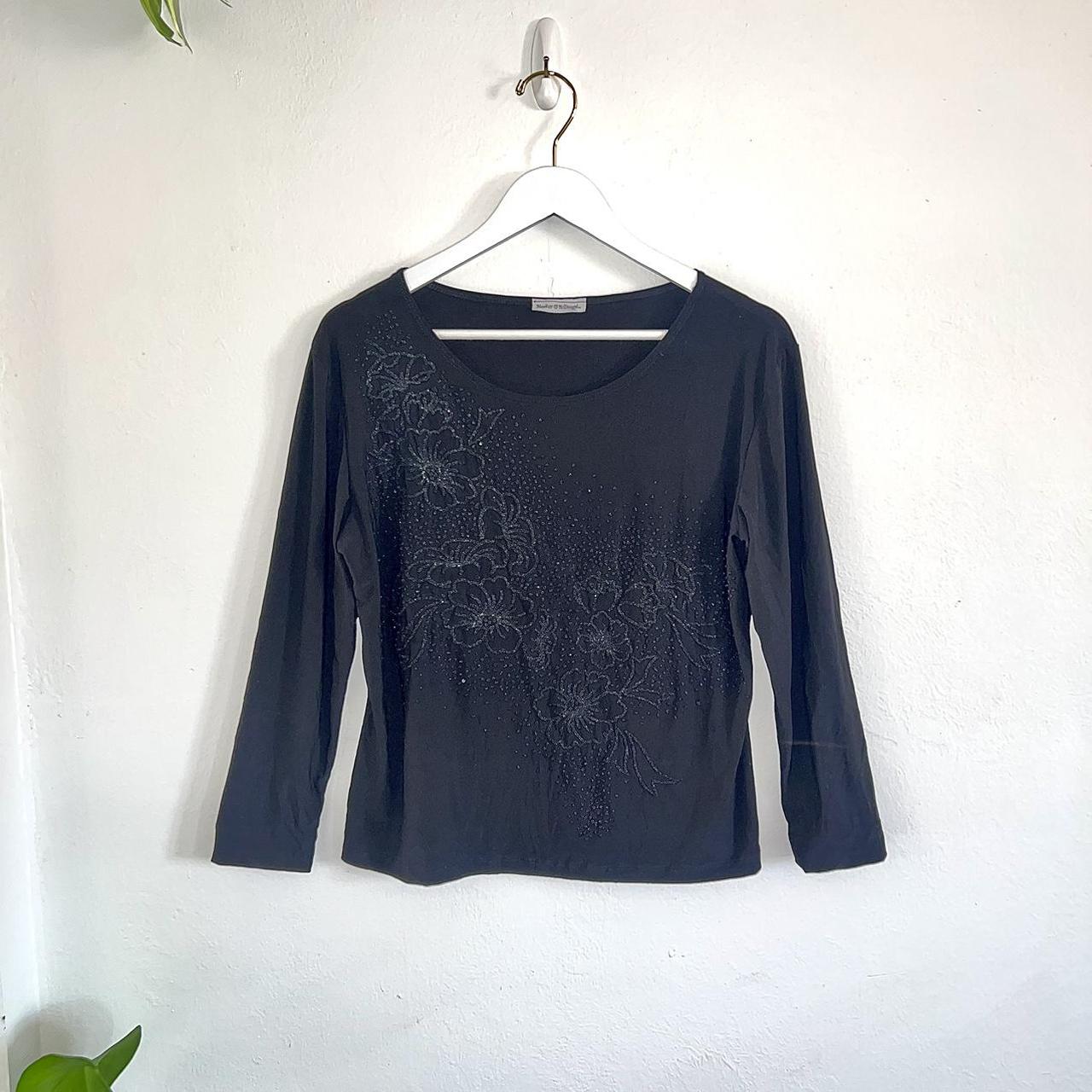 Reclaimed Vintage Women's Black Shirt | Depop