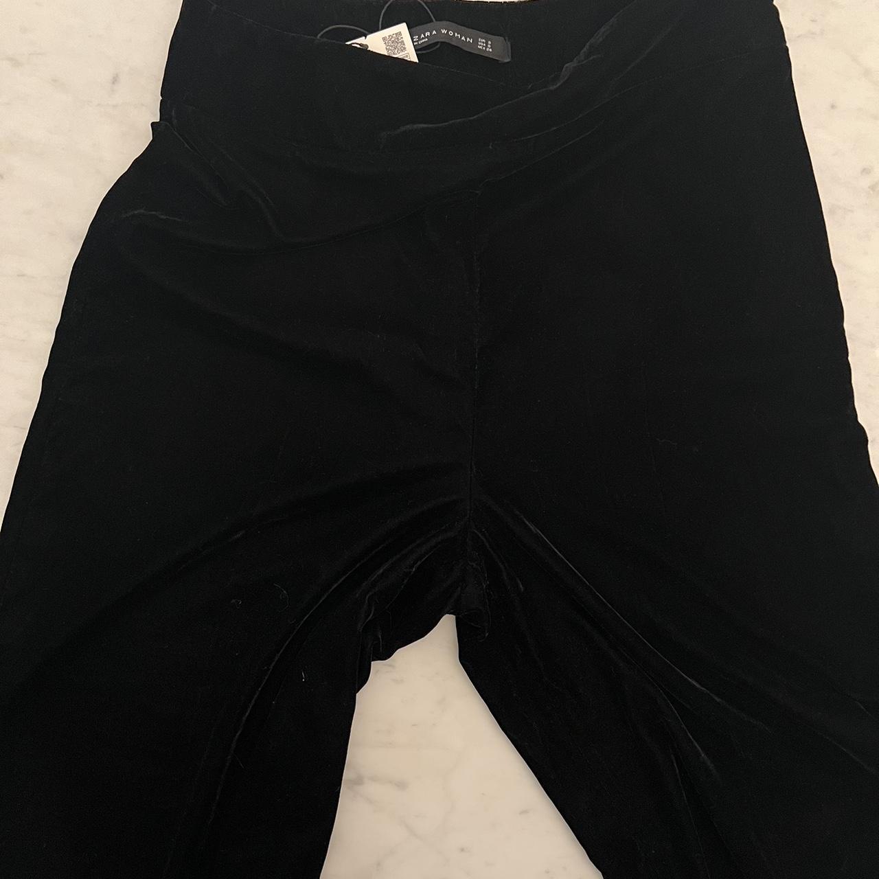 ZARA's Wideleg Velvet Tie Dye Pants in small size - Depop