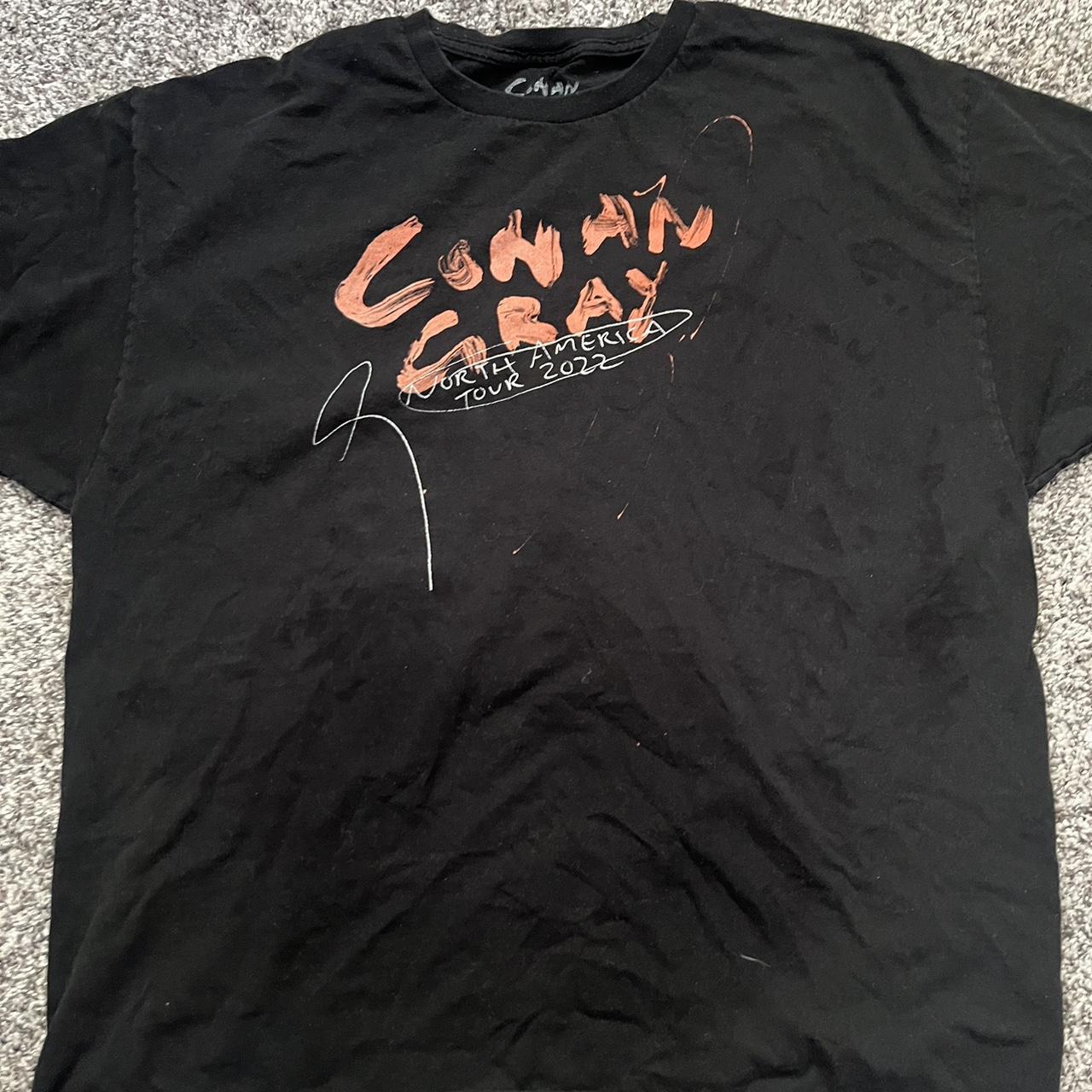 Conan gray tour tshirt!! Subtle dark spots seen in... Depop