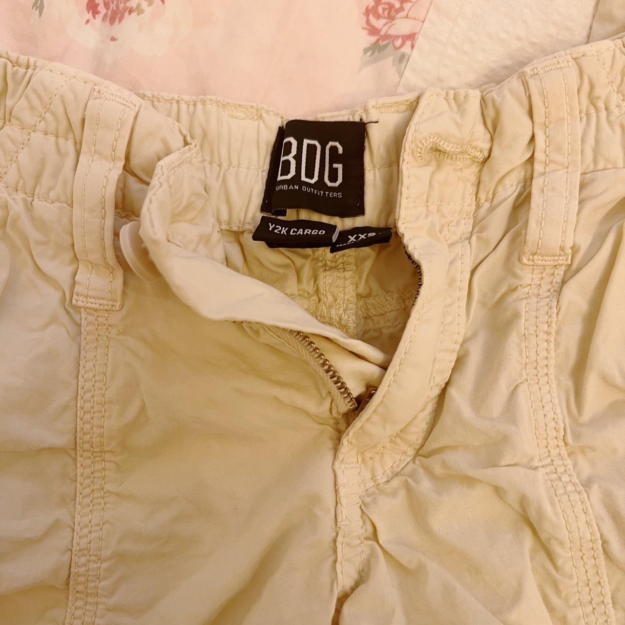 Urban Outfitters BDG Cream Y2K LowRise Cargo Pant... Depop