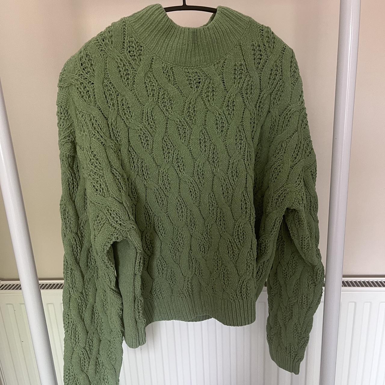 Primark green wool jumper. Never worn. Size Large... - Depop