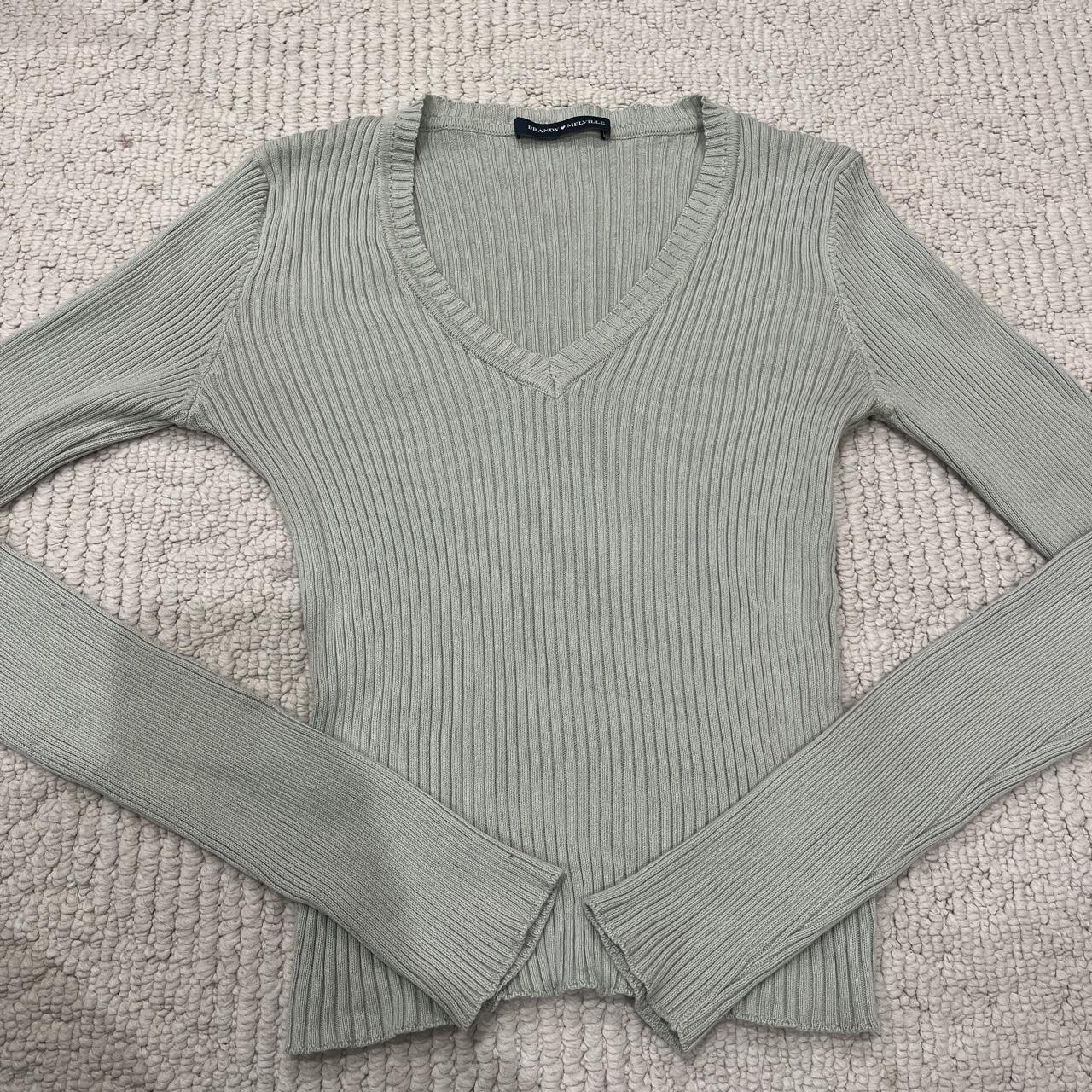 Brandy Melville Women's Green Jumper Depop