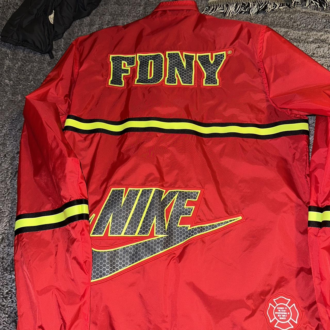 Nike FDNY Coaches Jacket Sportswear New York Fire