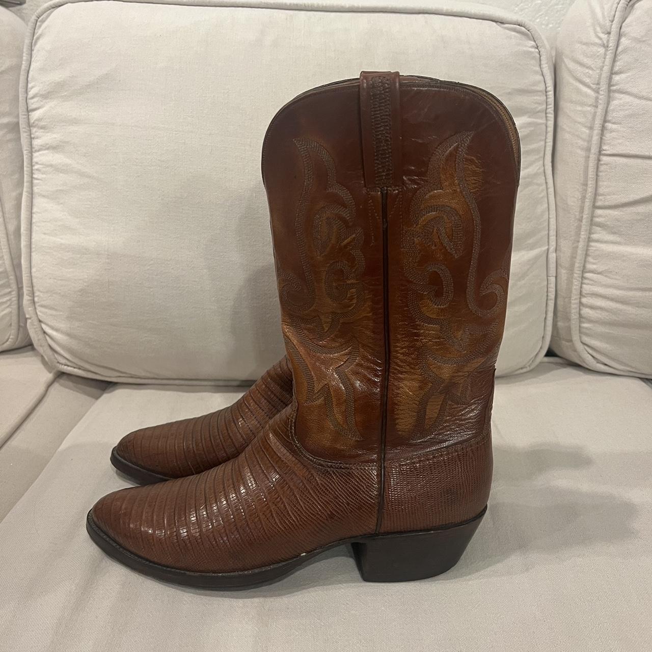 LUCCHESE armadillo cowboy boots!👢size 9.5 mens!... - Depop