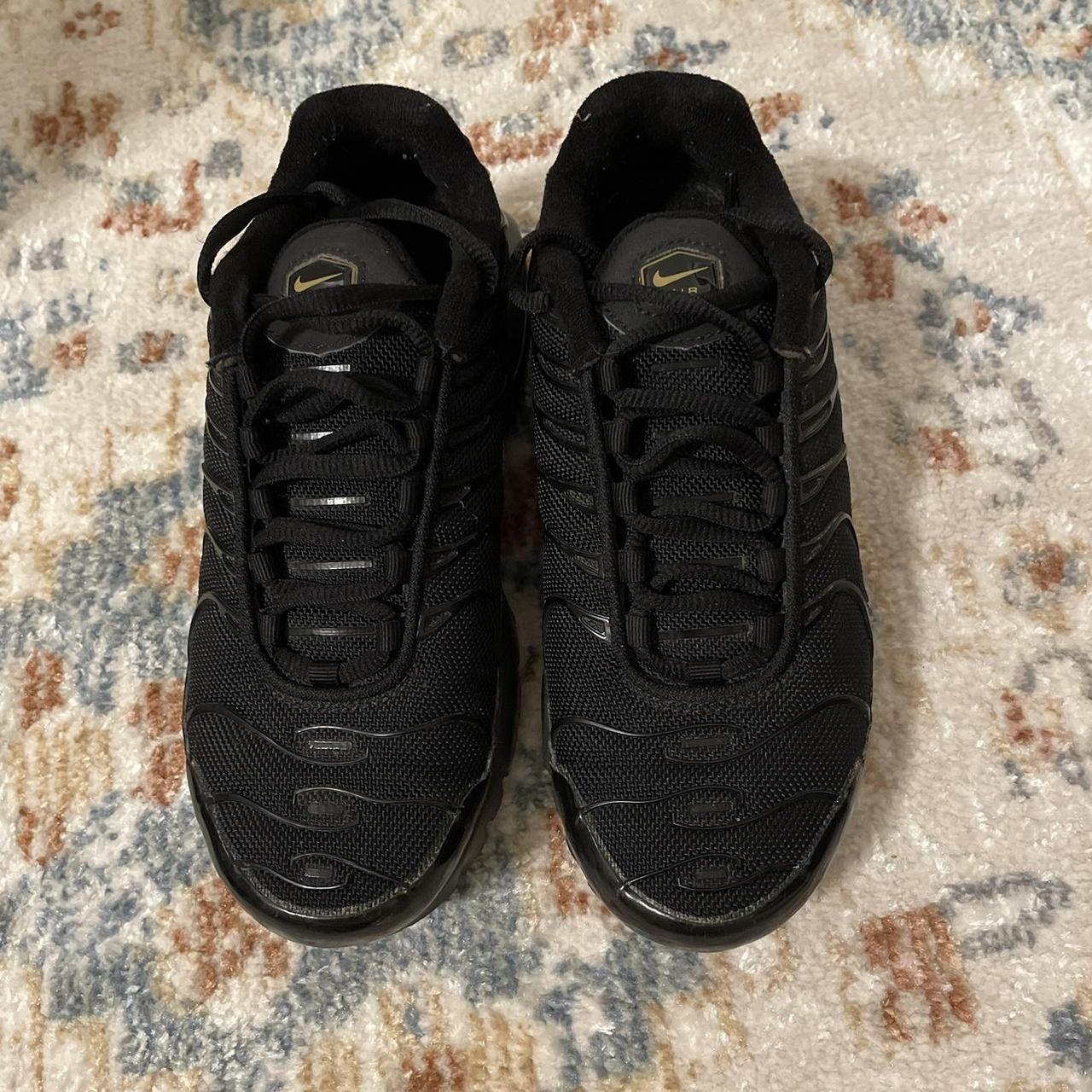 Black and Gold Trainers | Depop