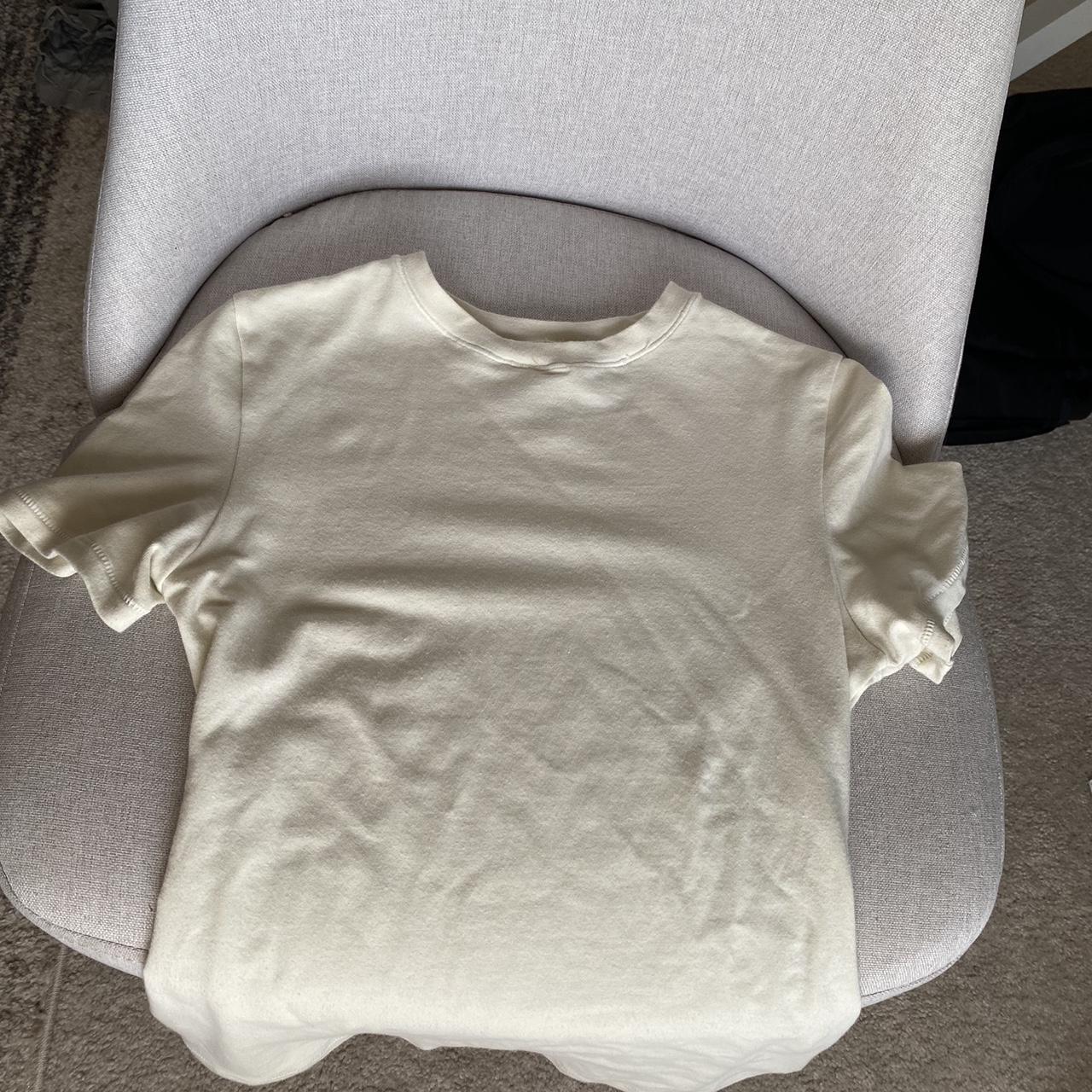 SKIMS cotton jersey tshirt in bone! Super cute and... Depop