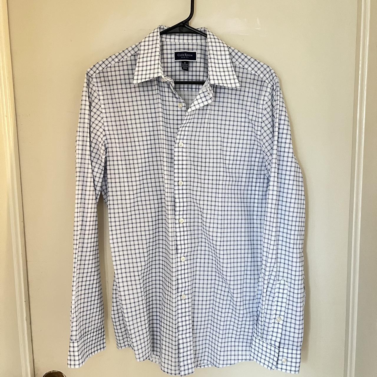 Club Room Button Down Dress Shirt - Wore once... - Depop