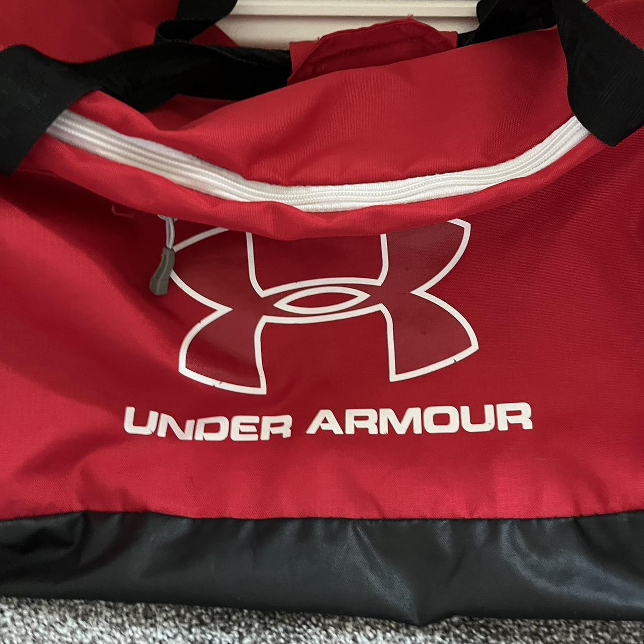 Under Armor Duffle Bag Red Wear as... Depop