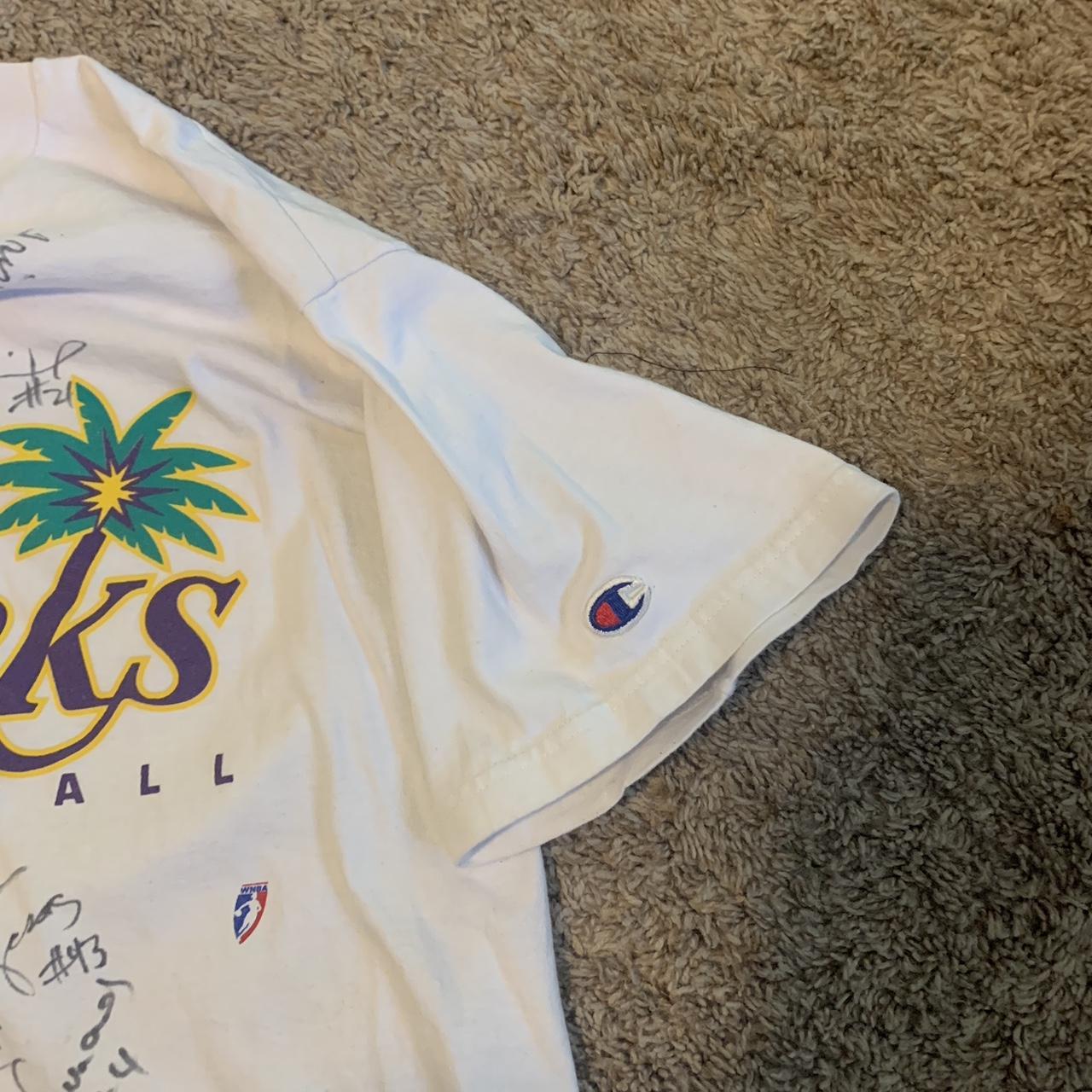 Vintage Los Angeles Sparks Champion Tee Single - Depop