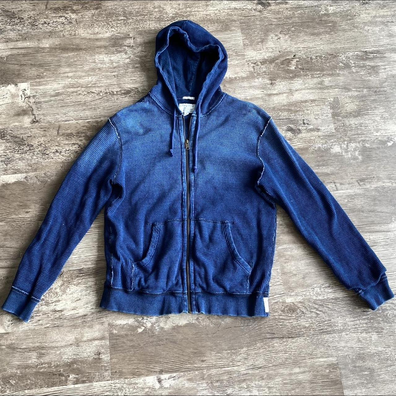 Lucky Brand Women's Navy and Blue Jacket | Depop