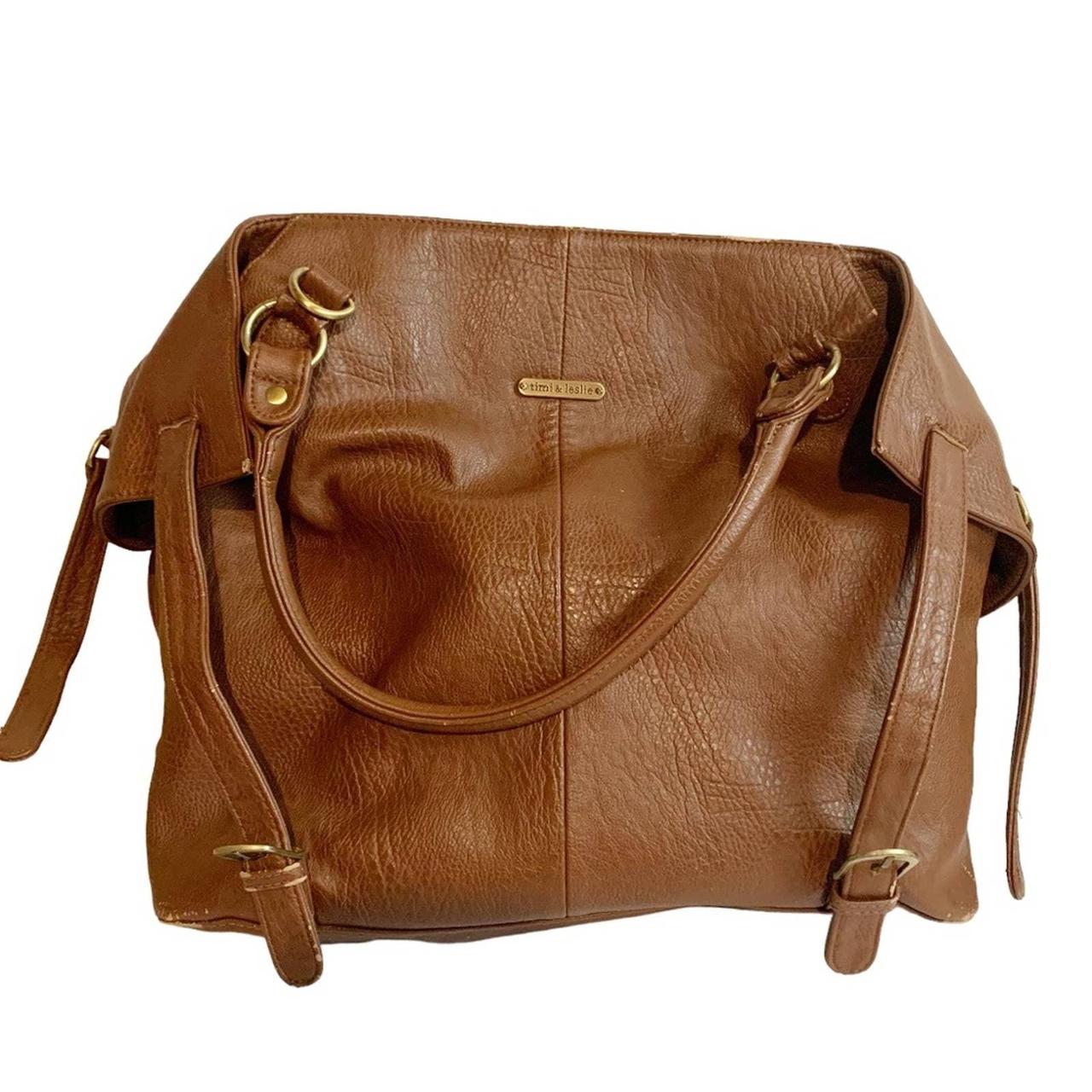 Leslie top leather satchel