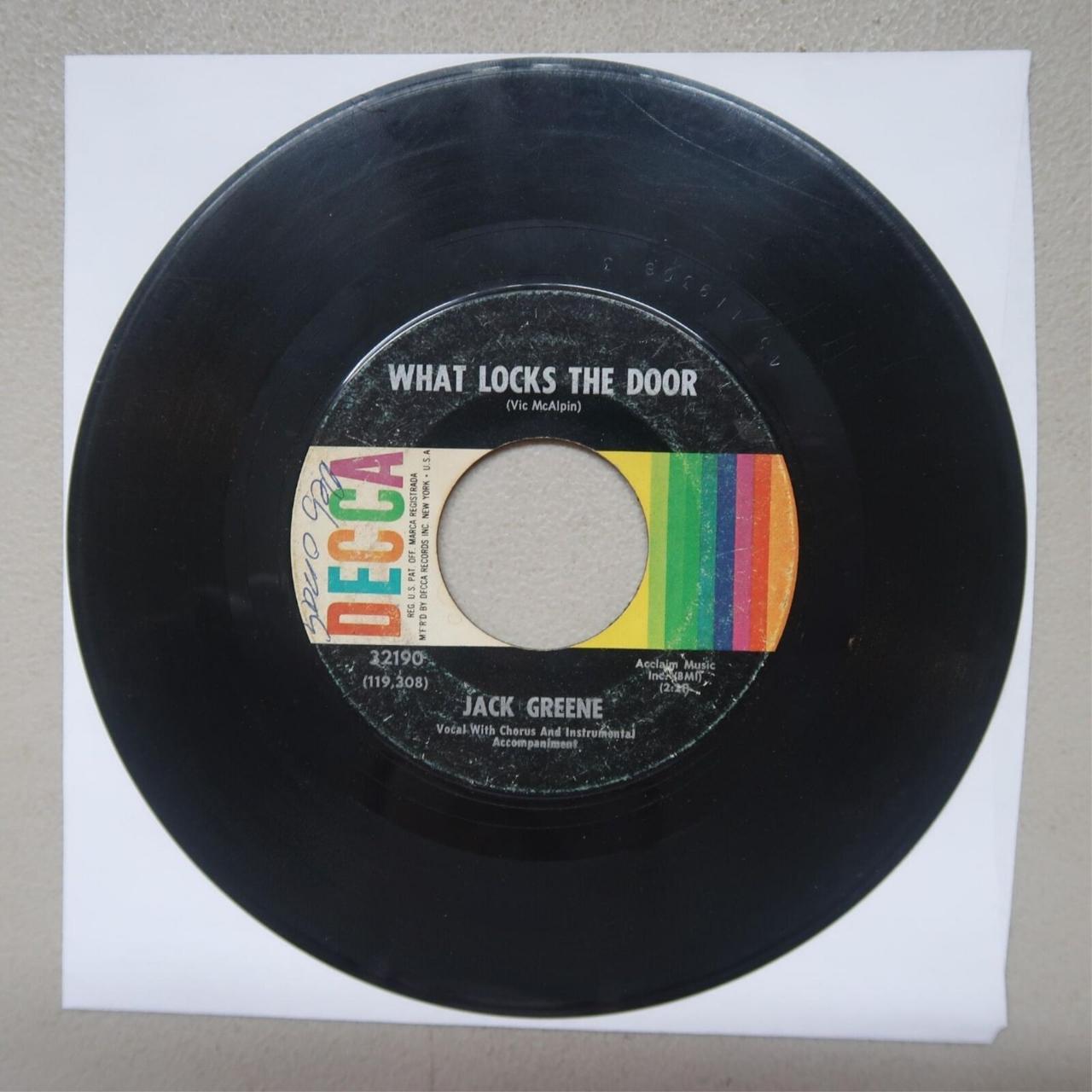 JACK GREENE WHAT LOCKS THE DOOR/LEFT OVER FEELINGS... Depop