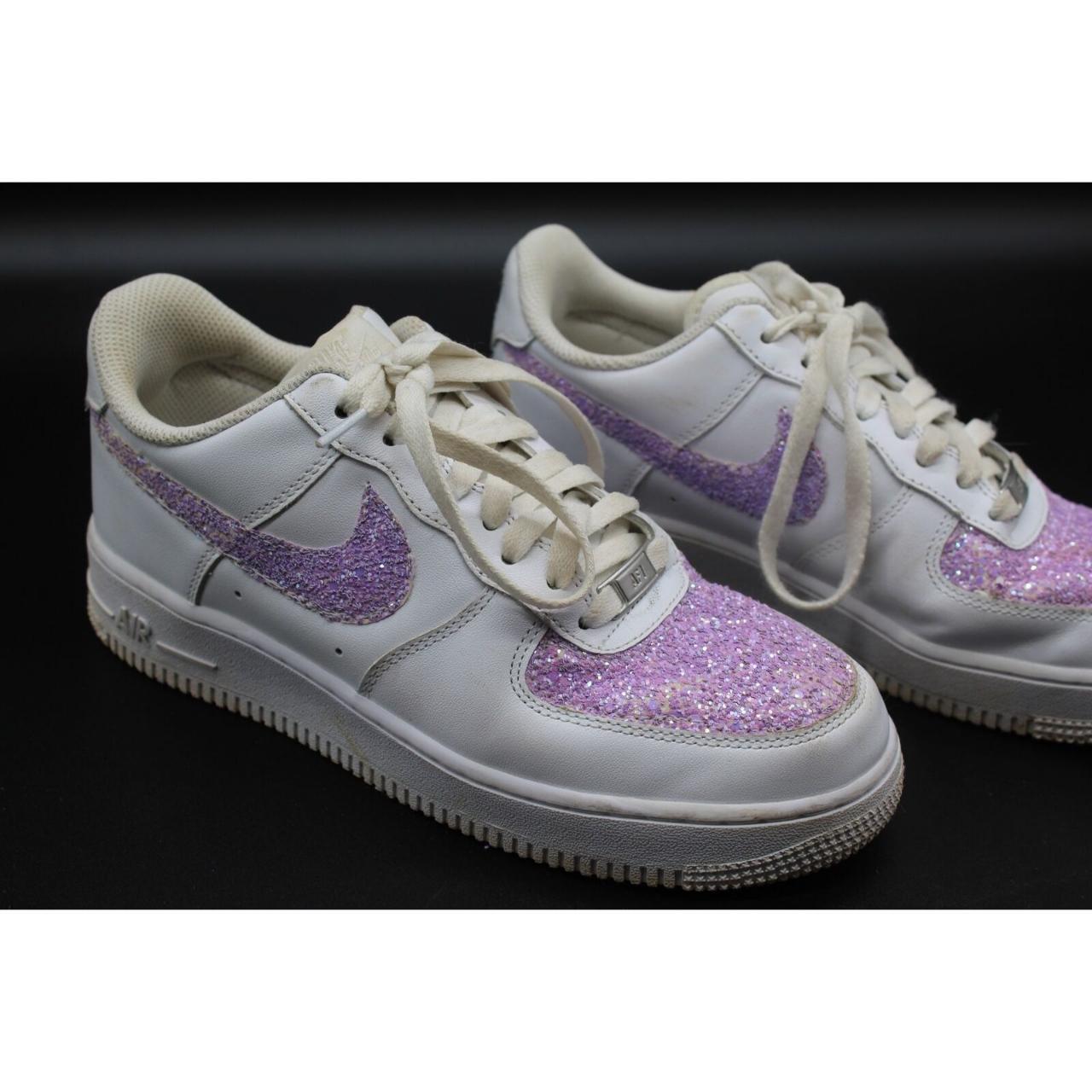 custom purple nike air force 1