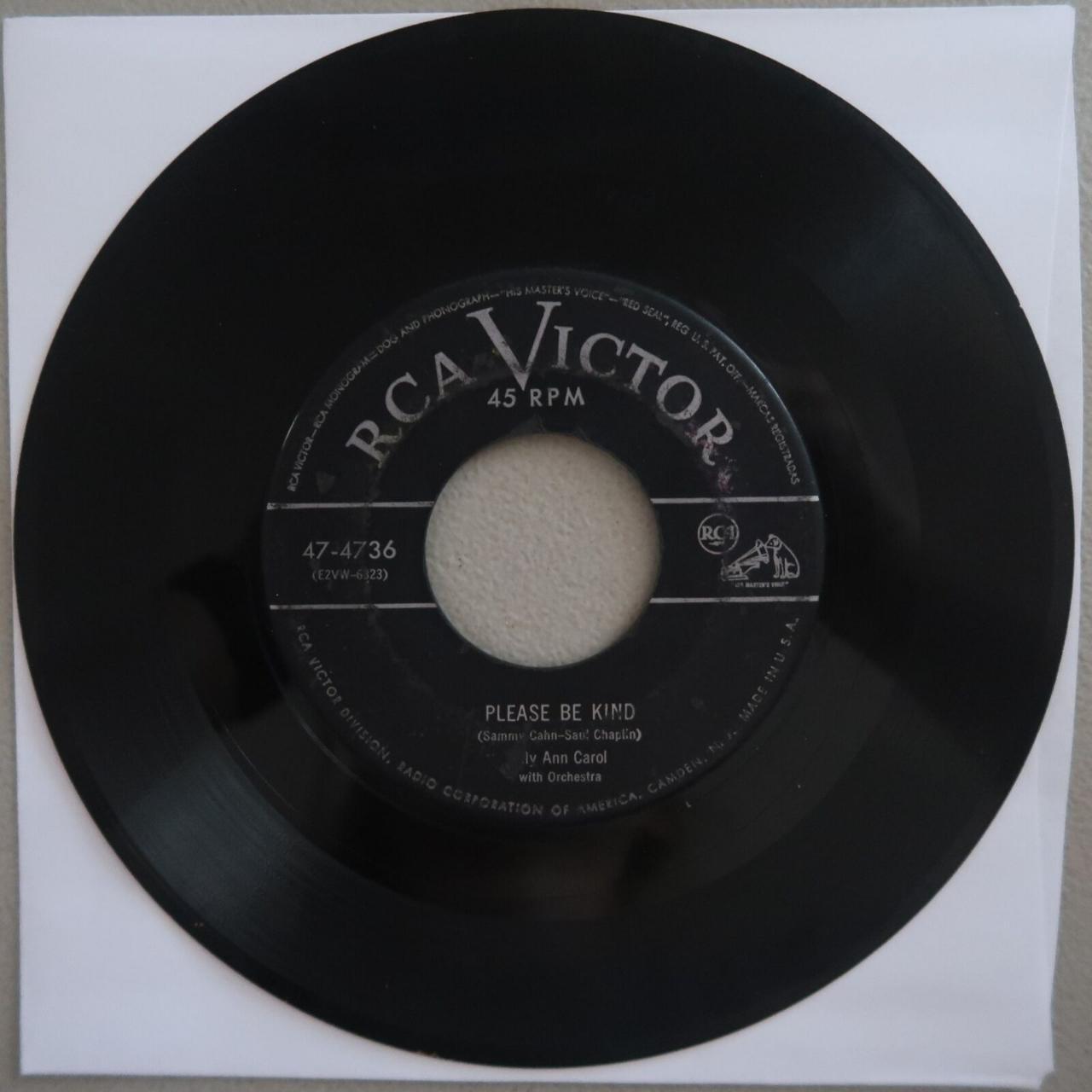 LILY ANN CAROL I'M SORRY/PLEASE BE KIND RCA VICTOR... - Depop