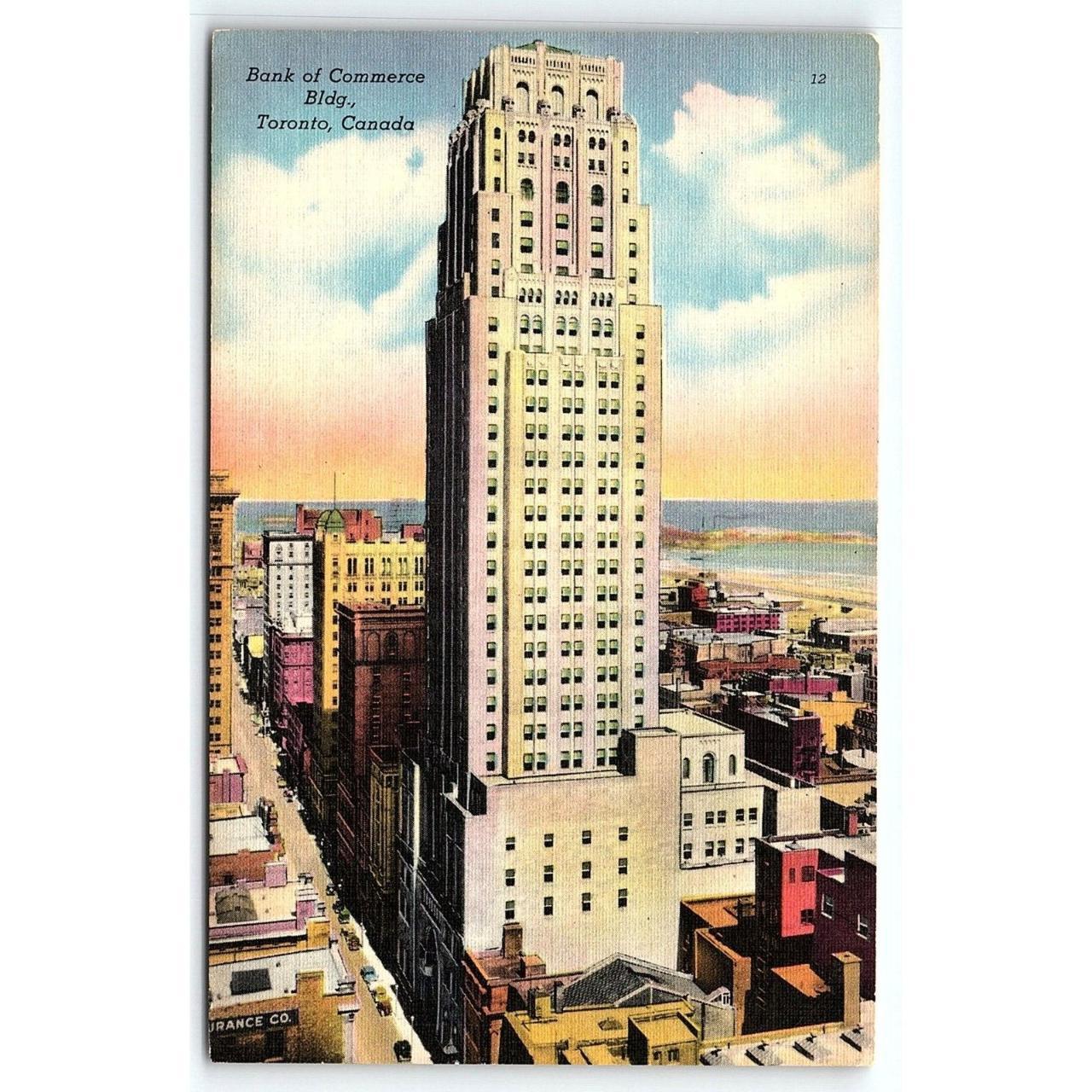 1930s TORONTO CANADA BANK OF COMMERCE BUILDING LINEN Depop   P0 