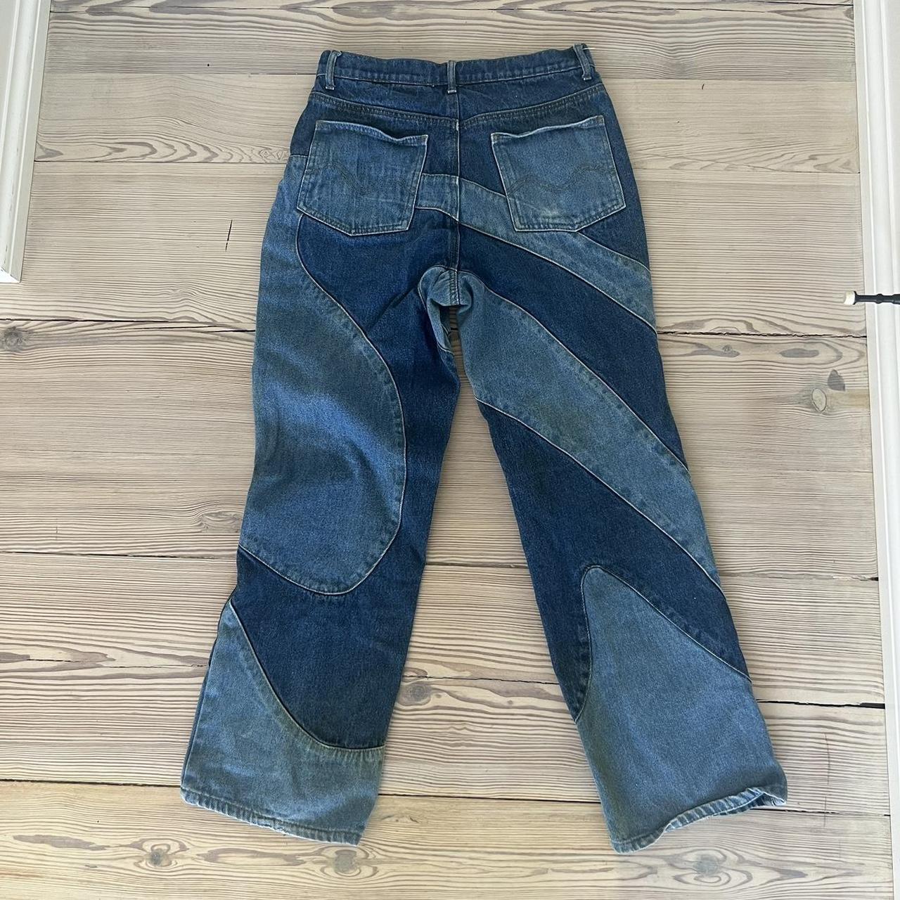 Jaded London Men's Blue and Navy Jeans | Depop