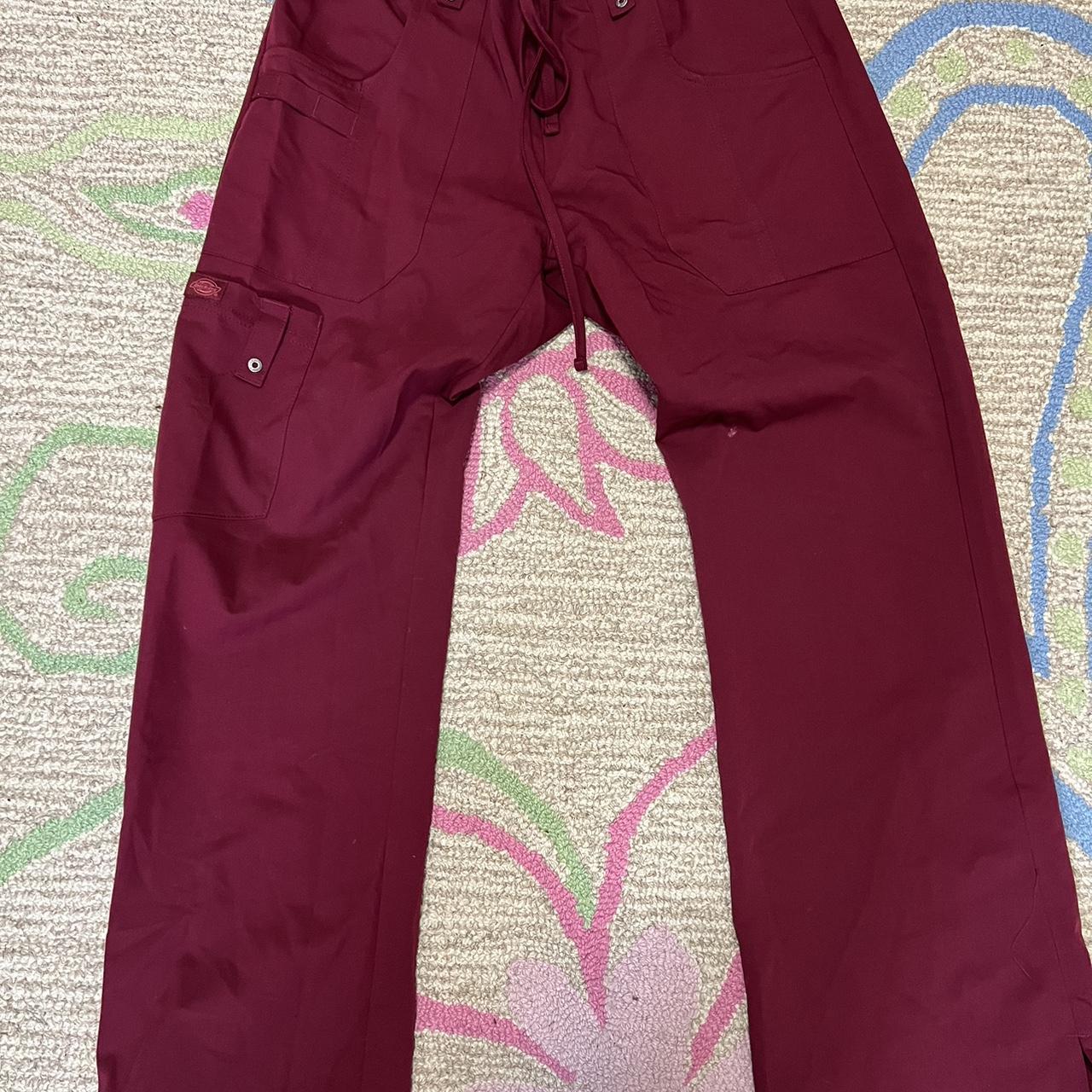 Dickies scrub pants wine color - Depop