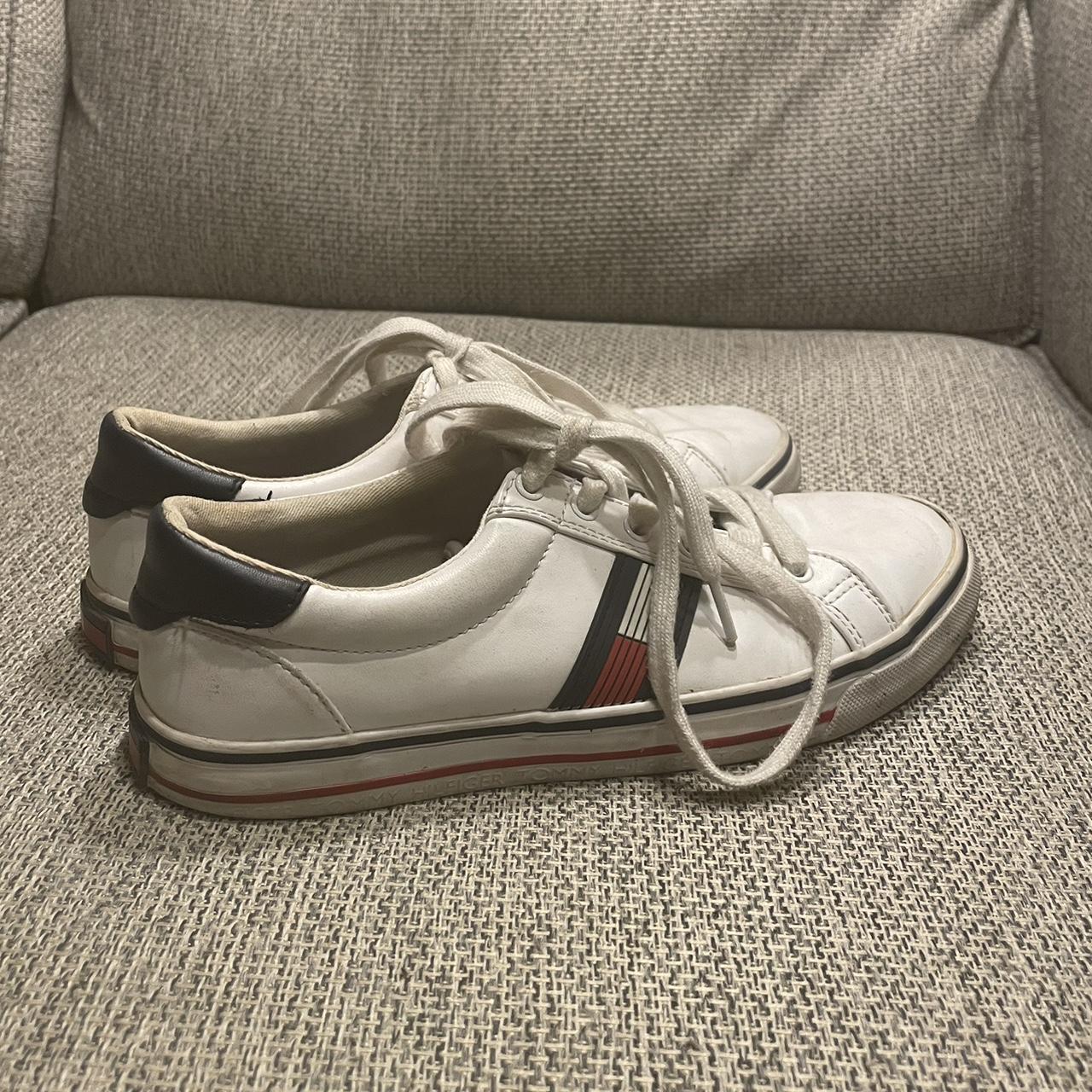 Silver tommy hot sale hilfiger shoes