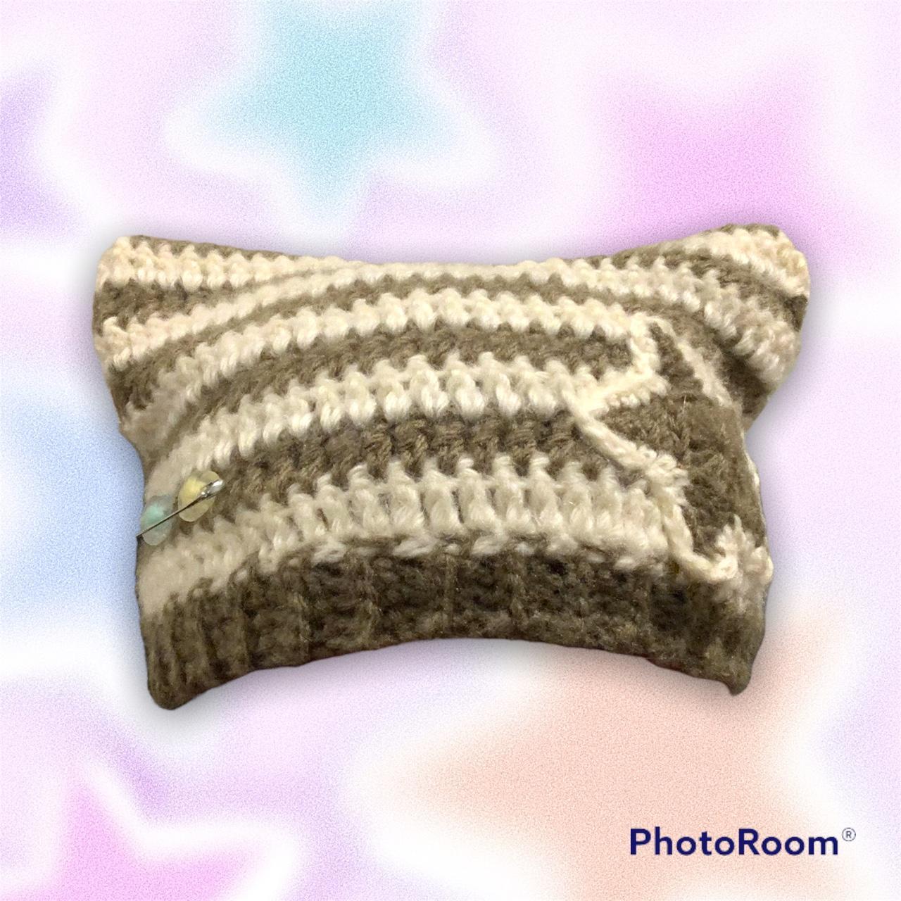 Crochet star cat beanie Features: ~beige and - Depop